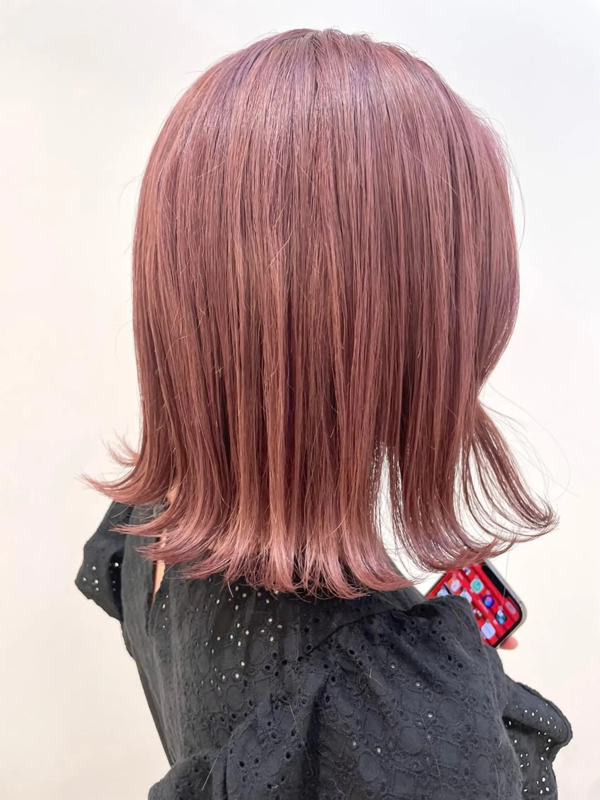 ミディアム カラー カット ヘアカラー トリートメント レイヤー/ハイトーン 🫧‪Erikaのヘアスタイル