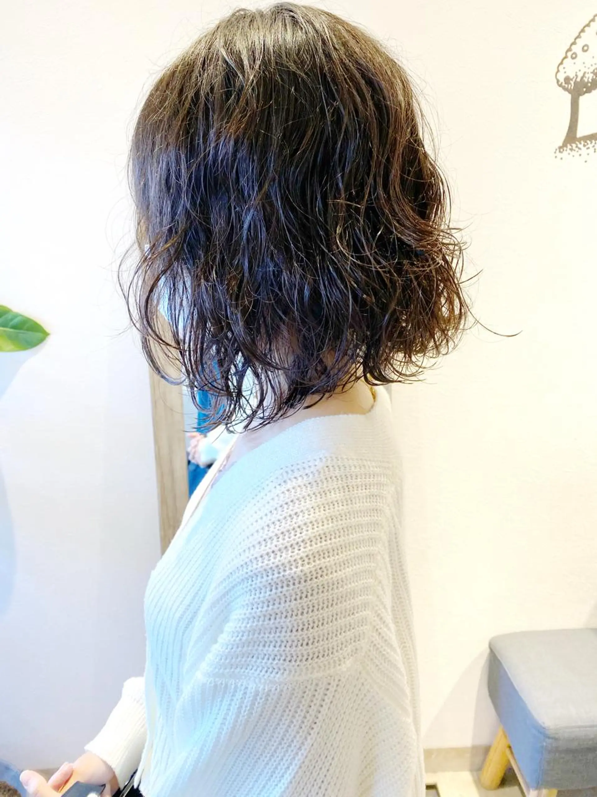 ミディアム カラー パーマ カット ヘアカラー トリートメント .iyu所属・吉祥寺小顔×ショート 🍋宮本大輔🍋のヘアスタイル
