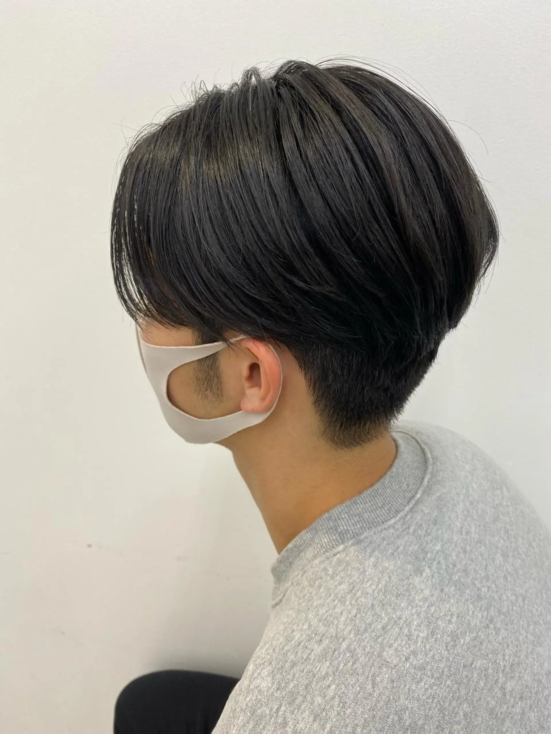 ショート メンズ soigné所属・白髪ぼかし 髪質改善カラーESAのヘアスタイル