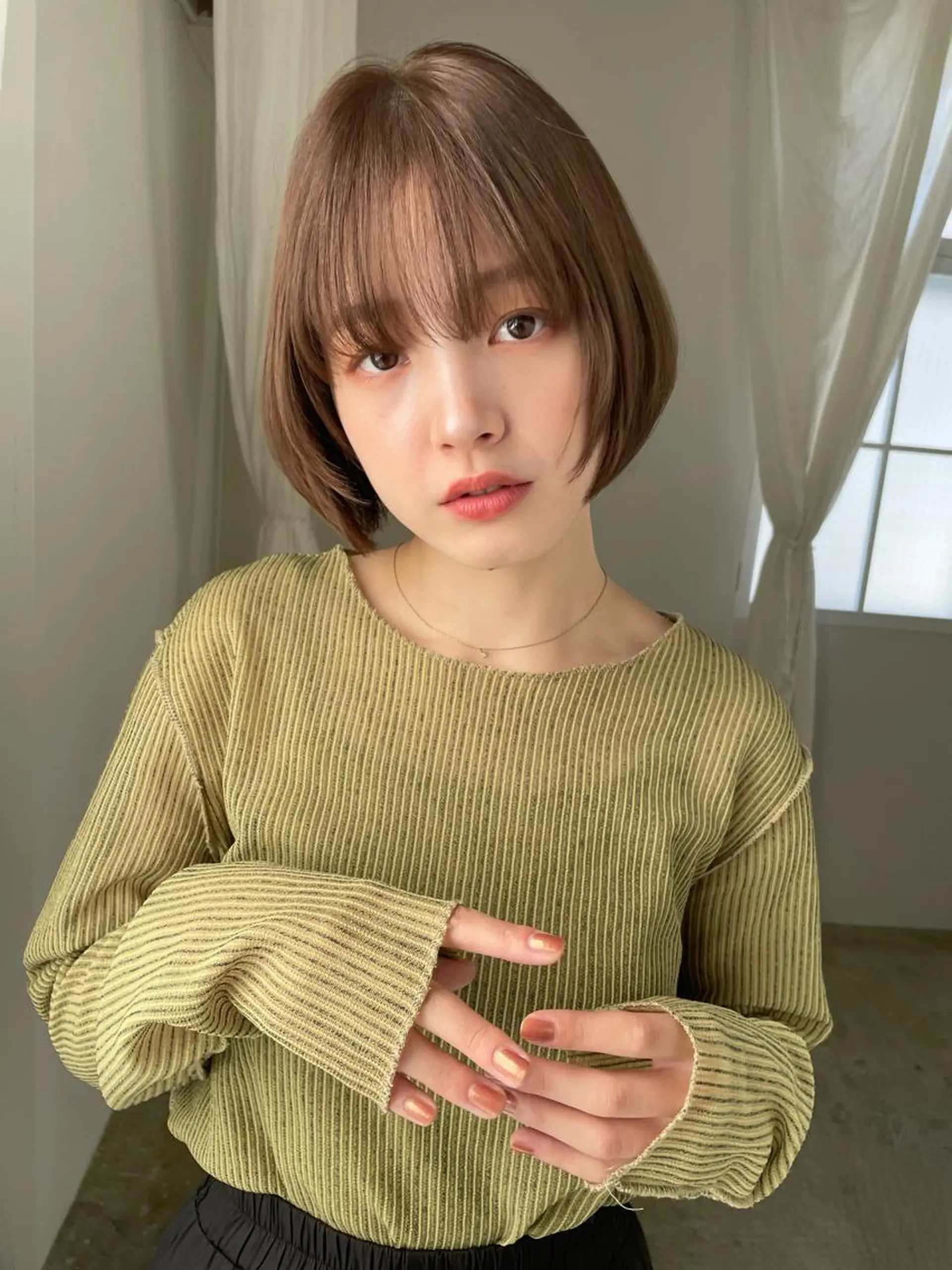 ミディアム カット ヘアカラー トリートメント 🌸Leviju桂店 店長Saki🌸のヘアスタイル