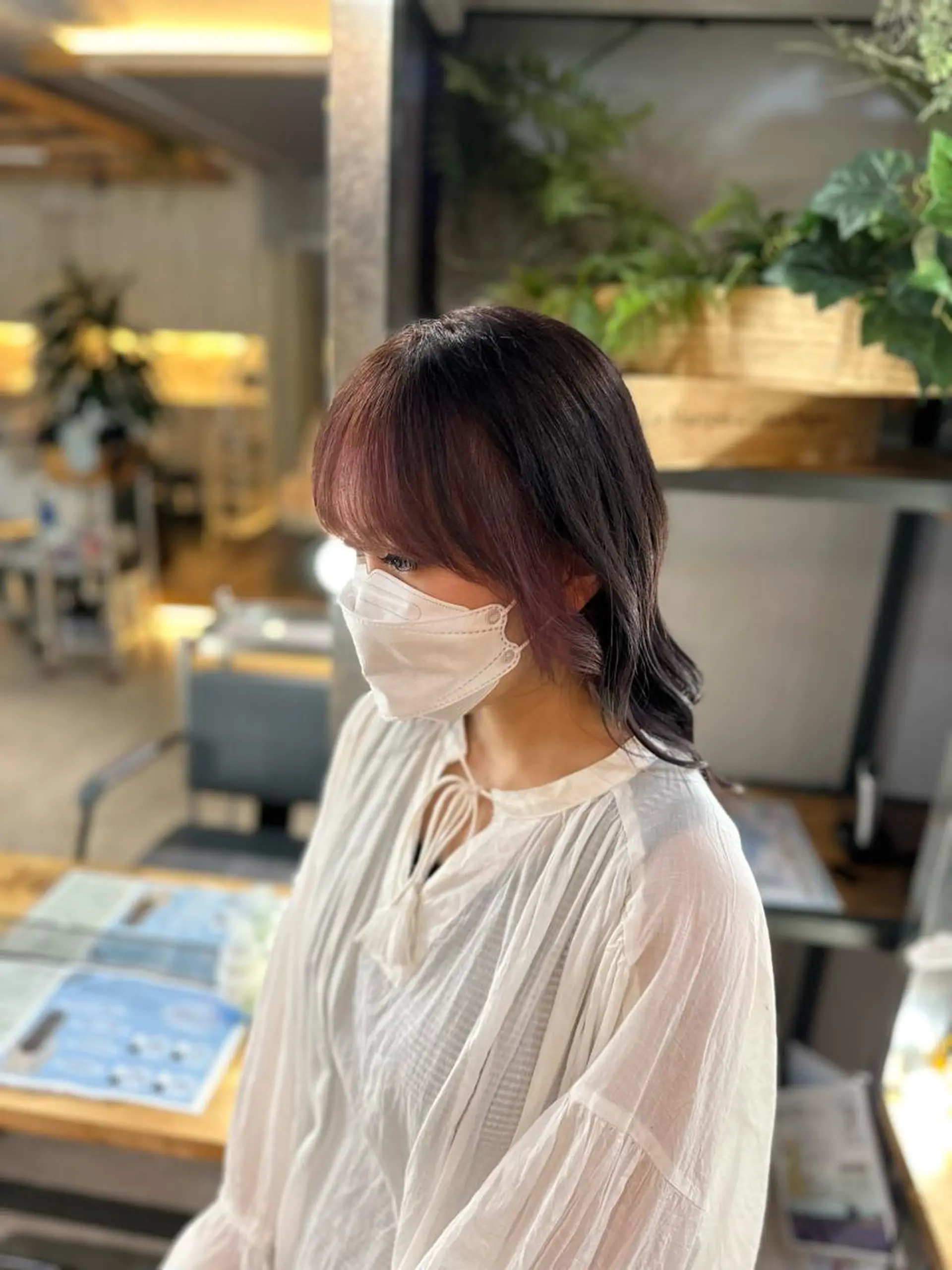 ロング カラー ミストバング インナーカラー 溜 一太のヘアスタイル