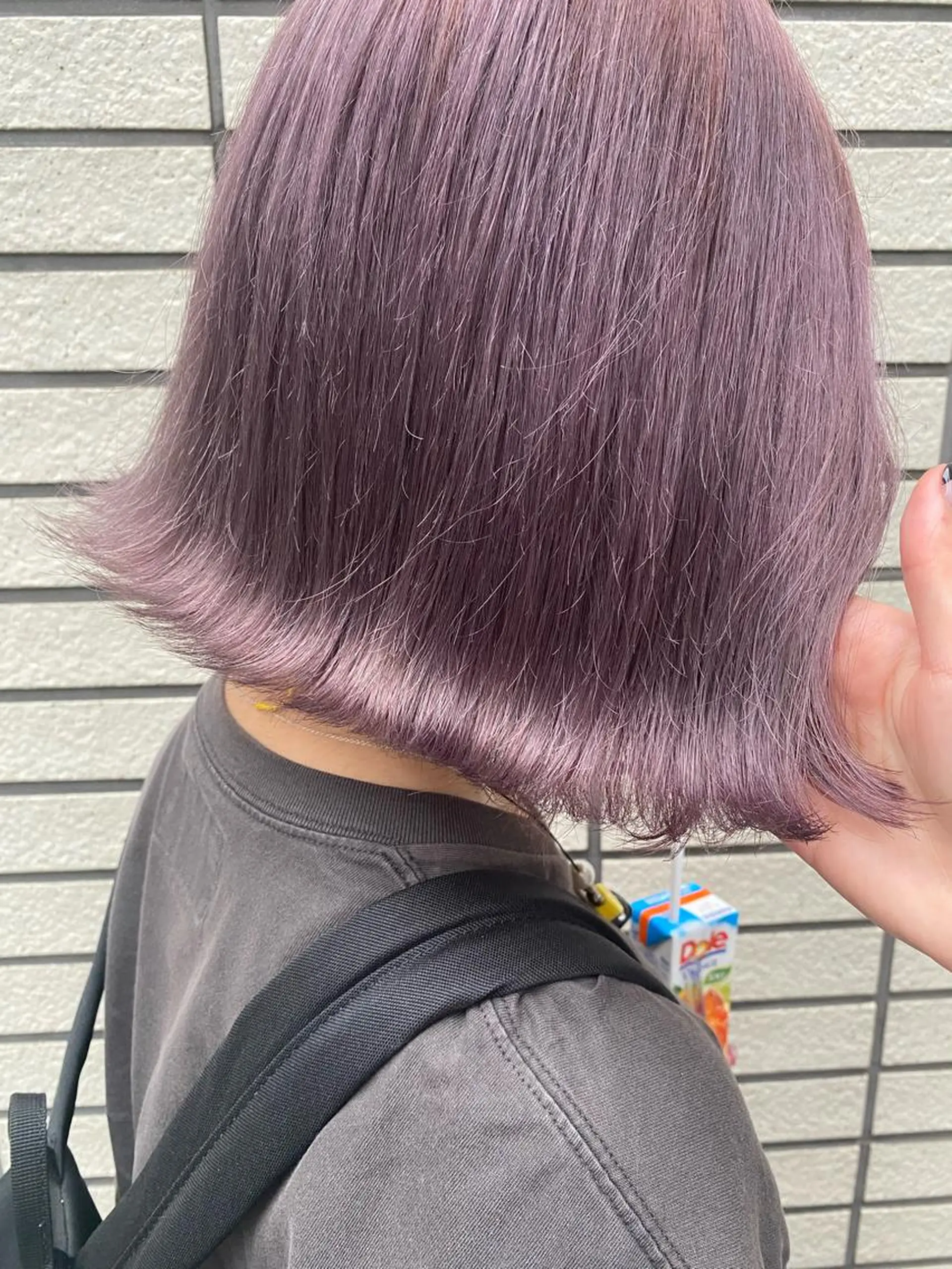 ミディアム カット ヘアカラー トリートメント RURI韓国ボブ 🇰🇷タッセルボブのヘアスタイル