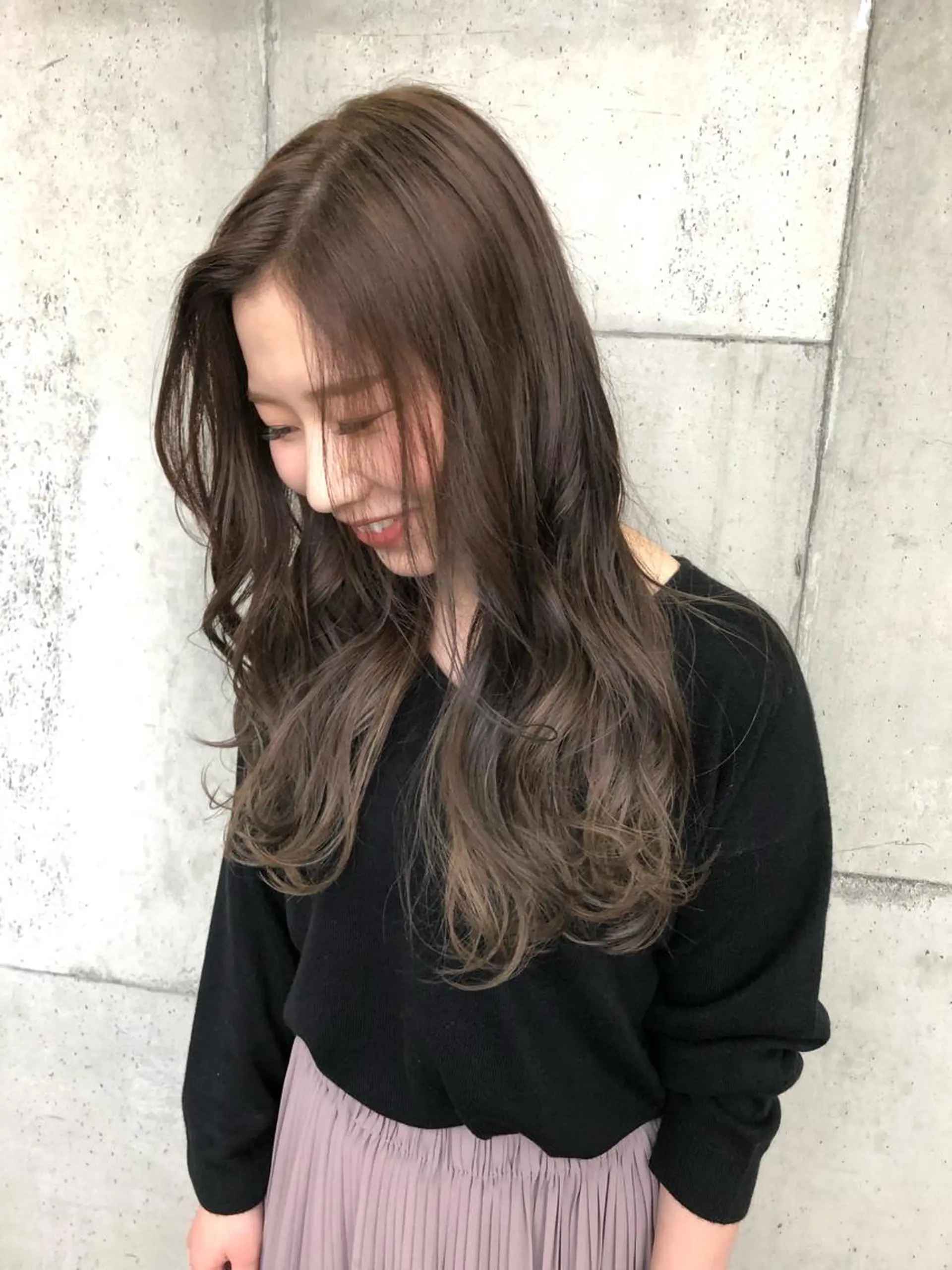 ロング カラー グレージュ ヘアカラー hair  space Atoz所属・東 寛道のヘアスタイル