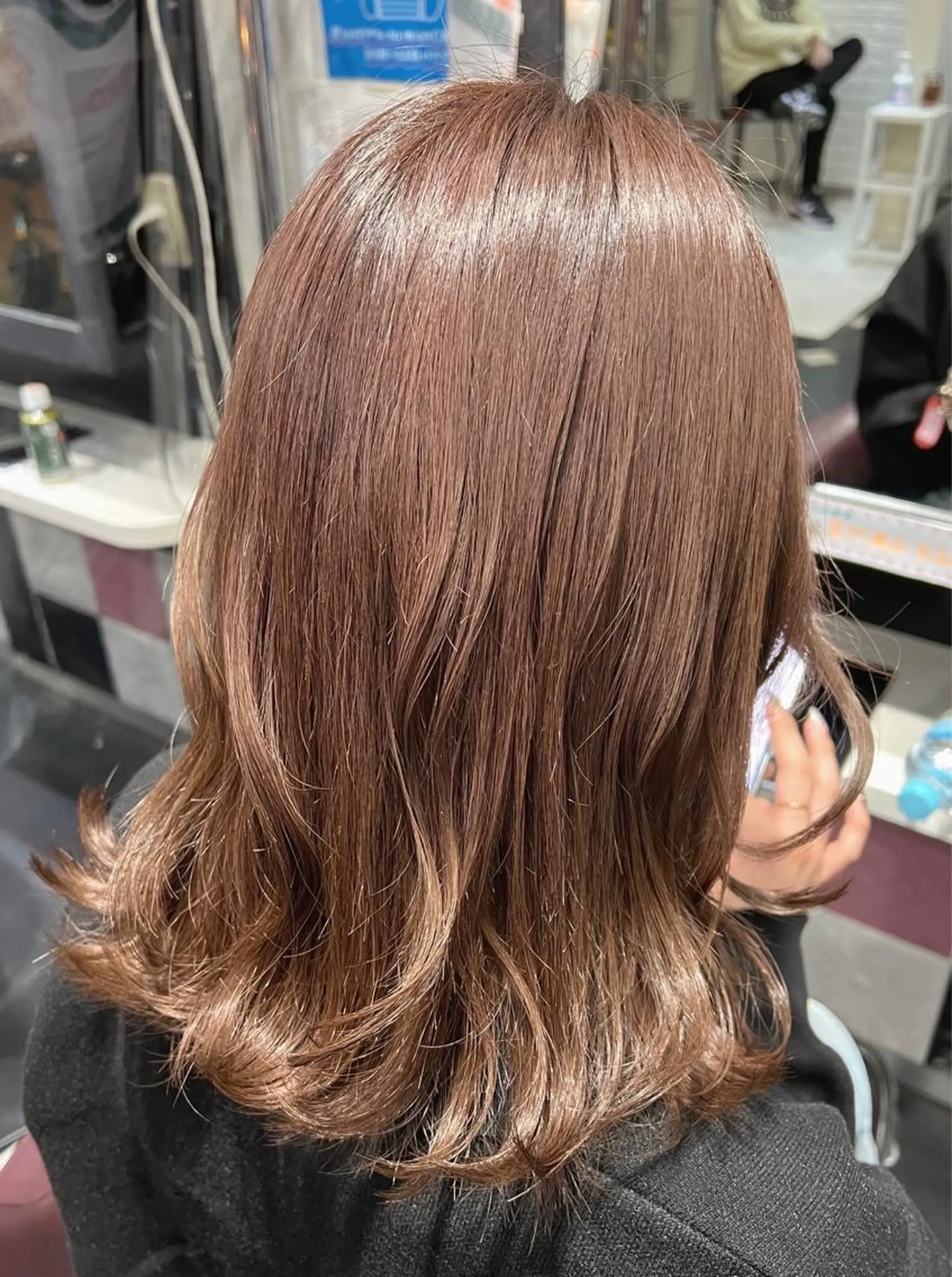 ミディアム カラー ベージュカラー ショコラベージュ ヘアカラー トリートメント 艶髪モテヘア ♡tomimaのヘアスタイル