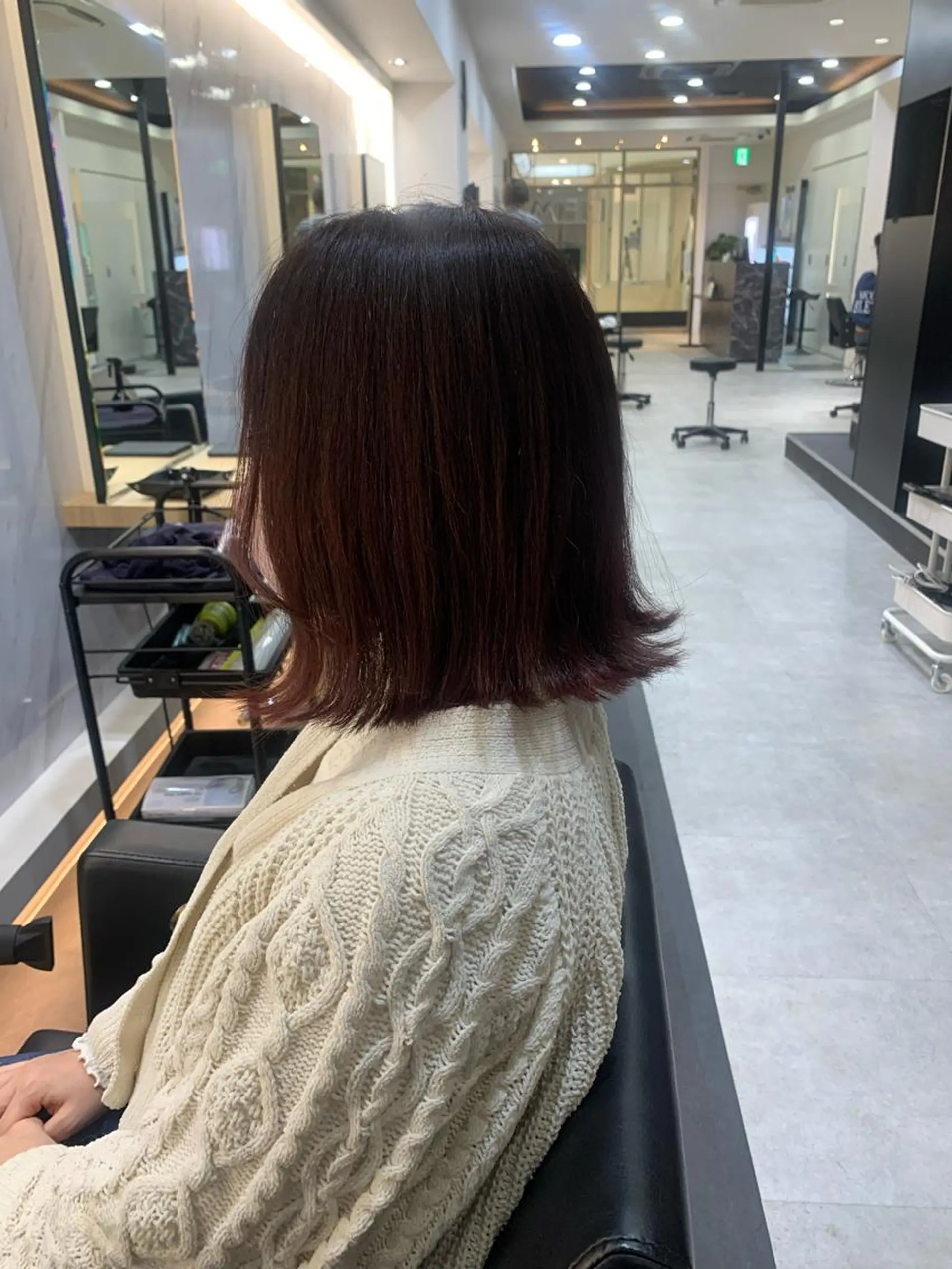 カラー ピンクカラー 小原 里都のヘアスタイル