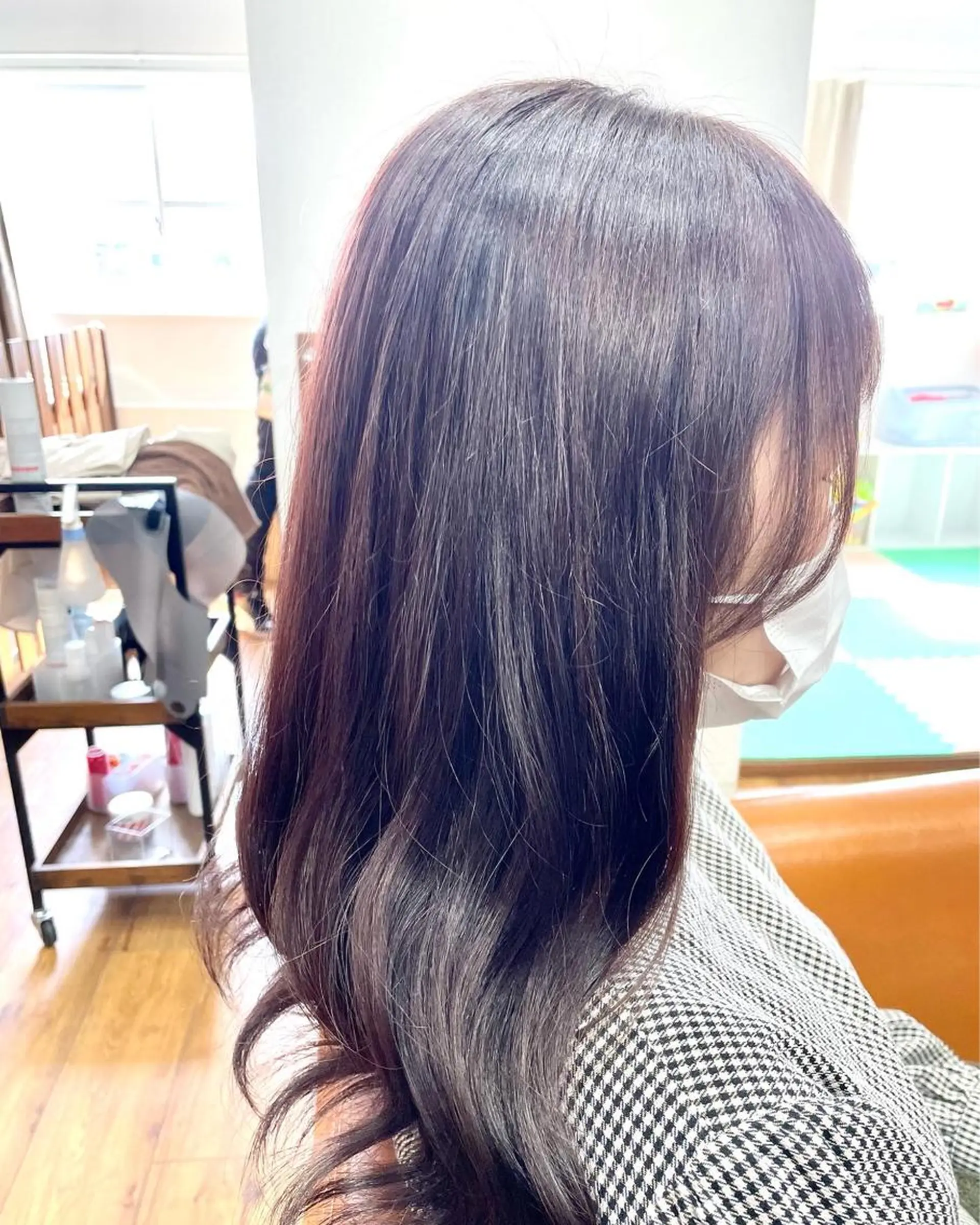 ロング カラー グラデーションカラー ラベンダーカラー 美容室 Jフィドルファドル所属・わきた かずなのヘアスタイル