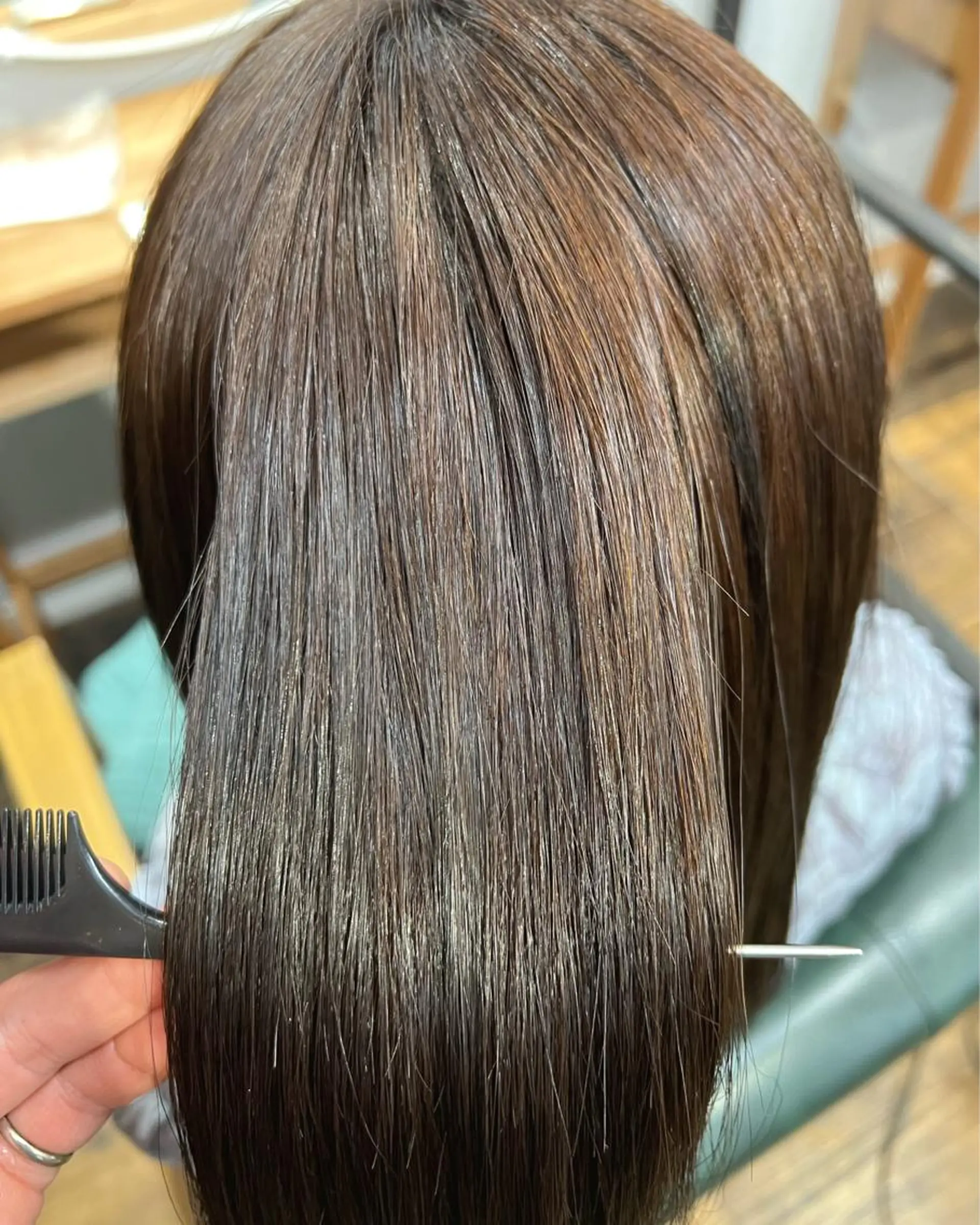 ロング カラー 髪質改善/縮毛矯正/ 超高濃度水素ケアのヘアスタイル