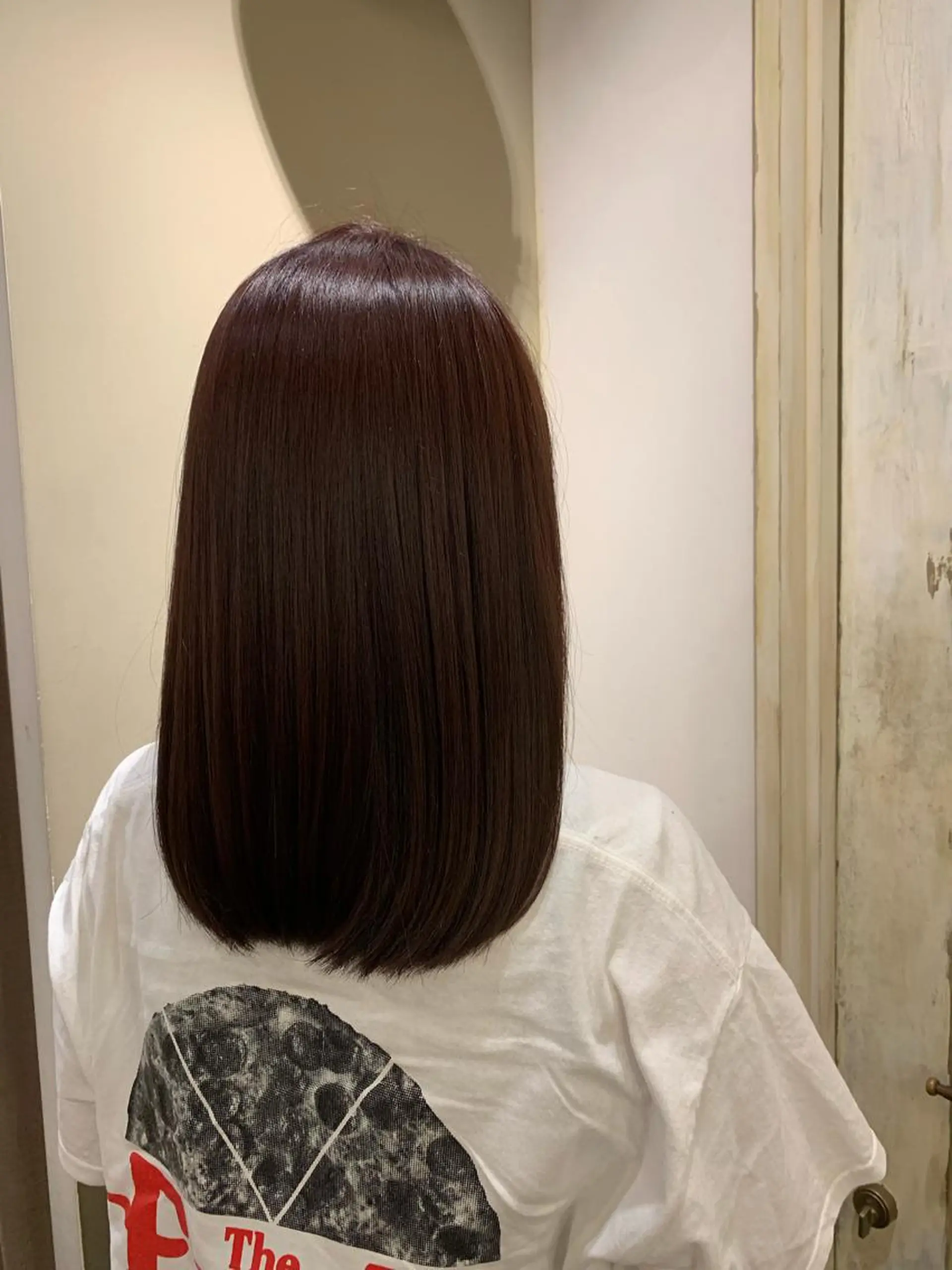 セミロング カラー ラベンダーカラー レッドカラー トリートメント 美容室moon所属・韓国スタイル🇰🇷 annaのヘアスタイル