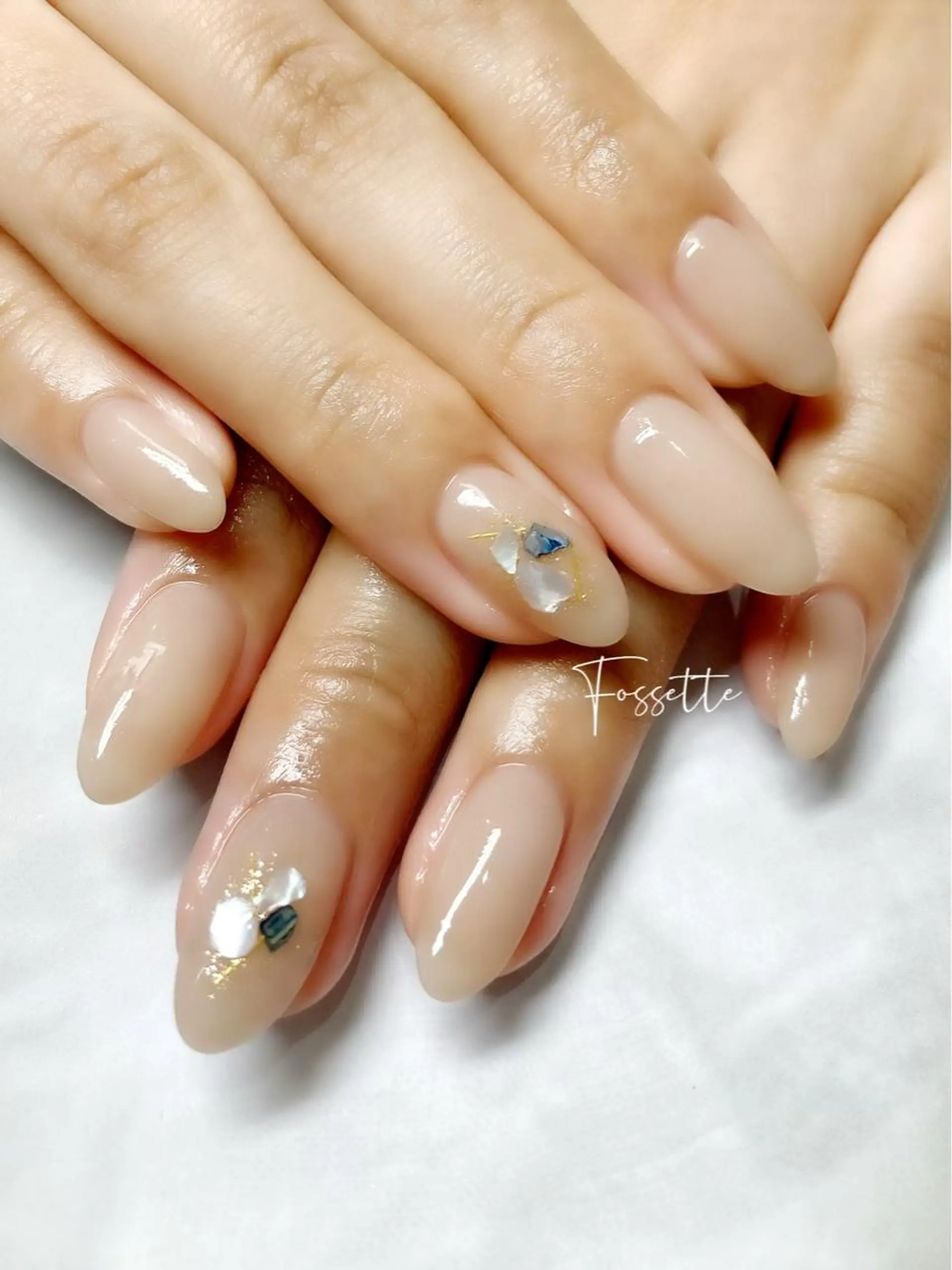 ネイル オフィスネイル ワンカラーネイル シンプルネイル nailsalon Fossetteのネイルデザイン