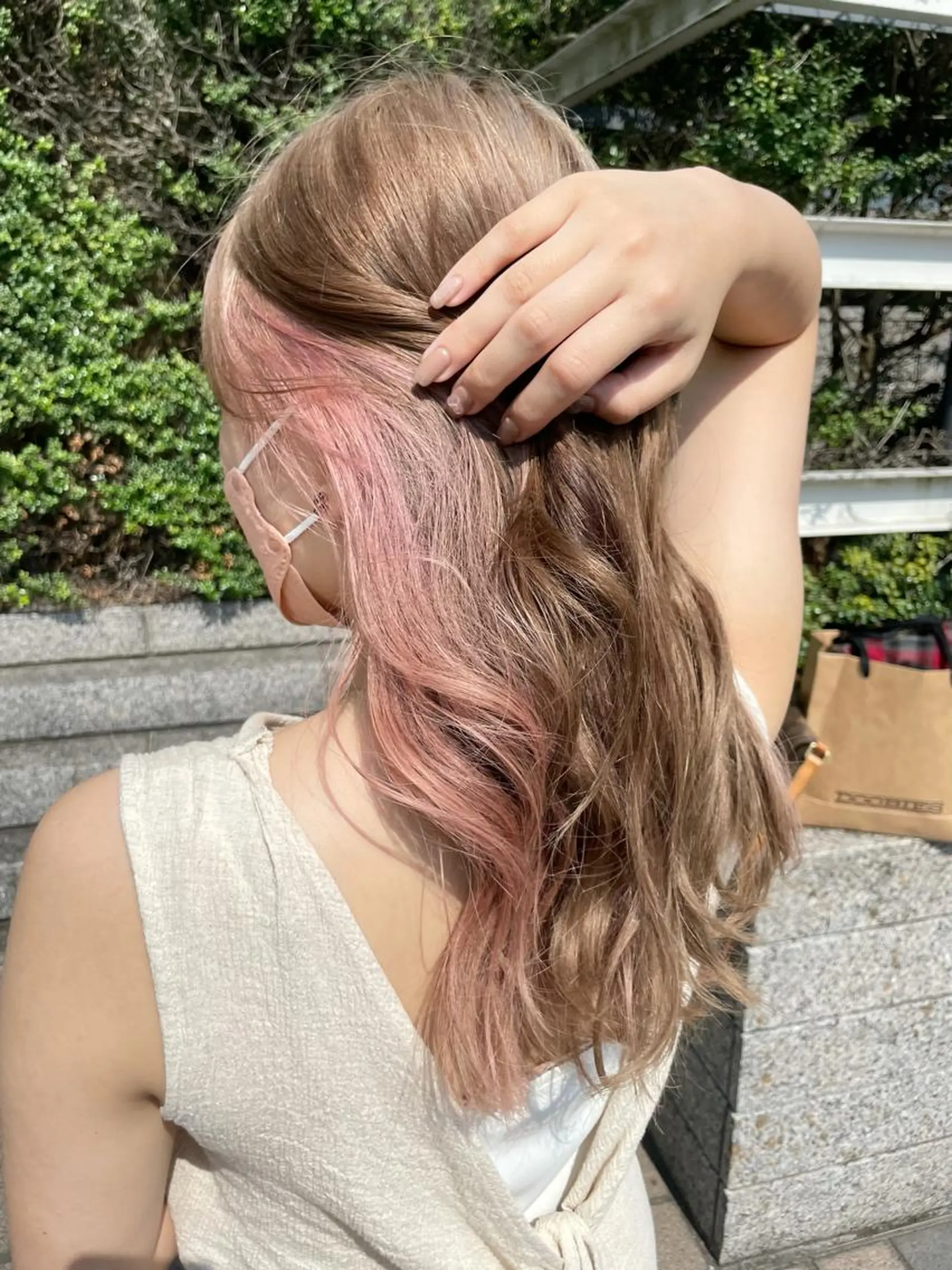 ロング カラー イヤリングカラー インナーカラー matiz マティス　表参道所属・💜アンブレラカラー 髪質改善　丸尾】のヘアスタイル