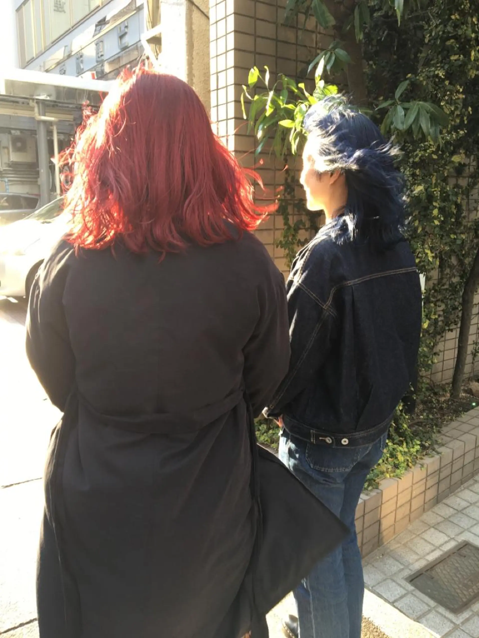 ロング カラー ブルーカラー レッドカラー 永田〈店長#レイヤー #ウルフ#ハイトーンのヘアスタイル