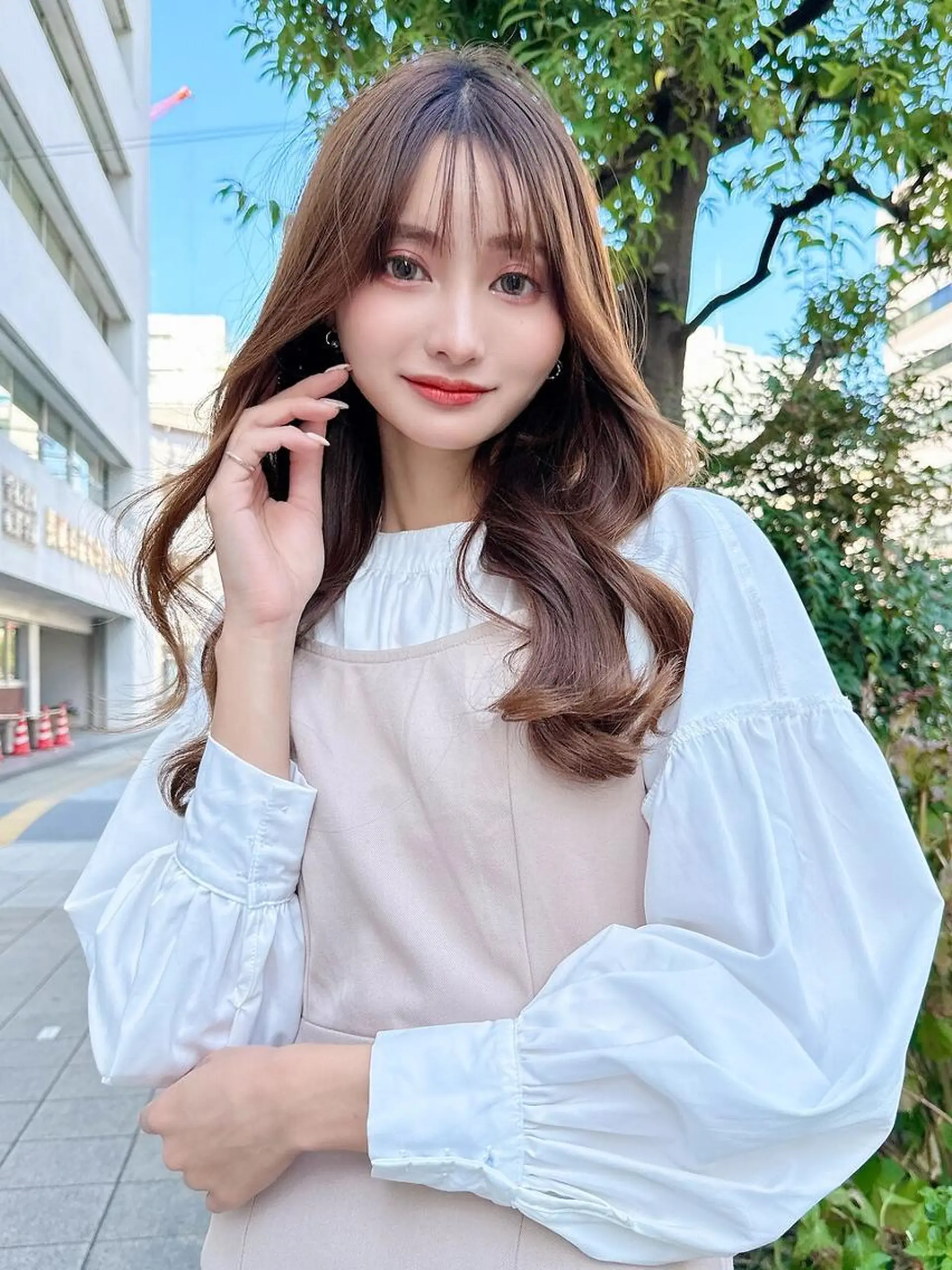 ロング カラー カット ヘアカラー ANGELICA JR奈良店のヘアスタイル