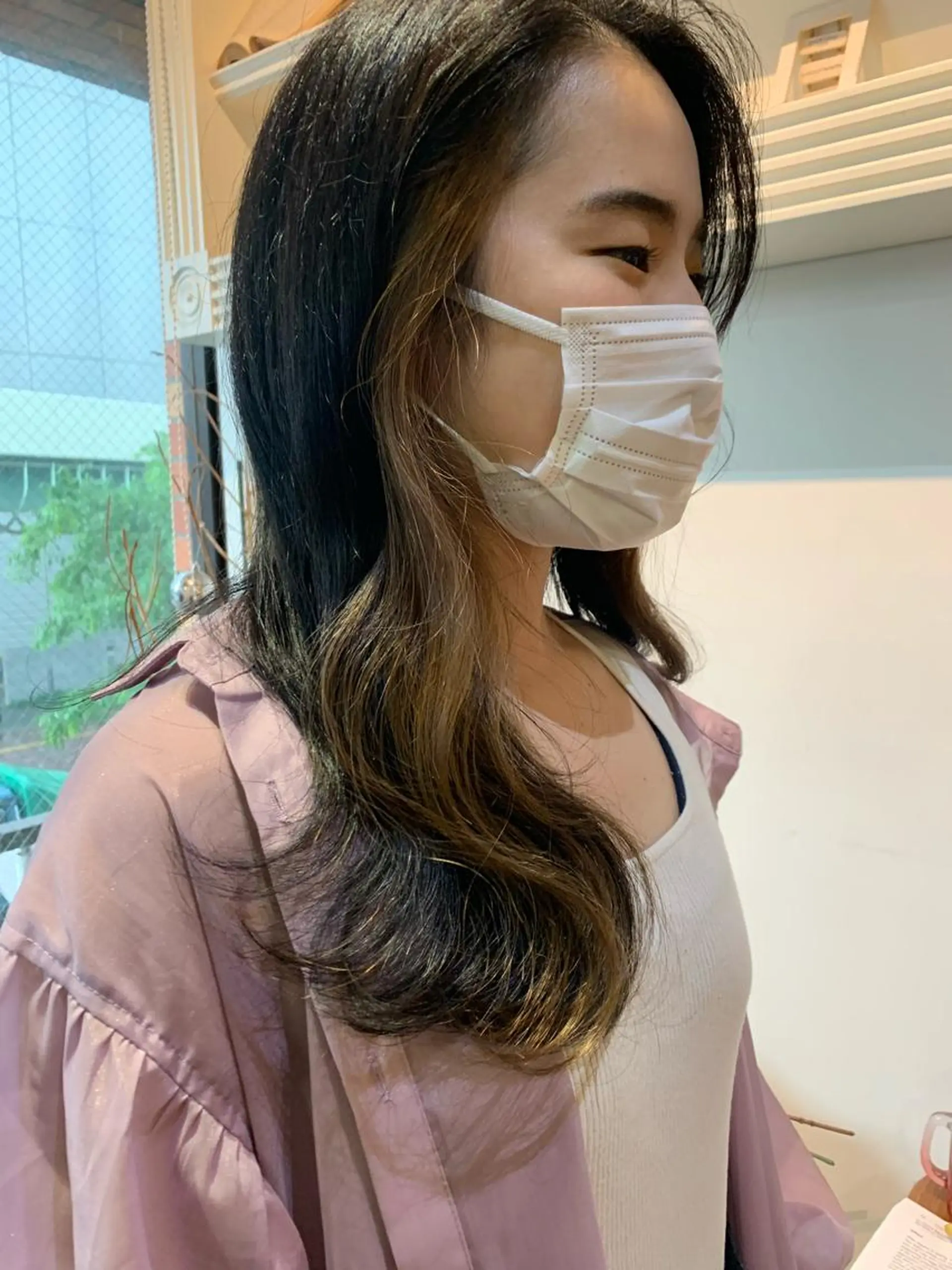 セミロング ヘアカラー トリートメント ヘッドスパ ヘアセット 山口 竣也のヘアスタイル