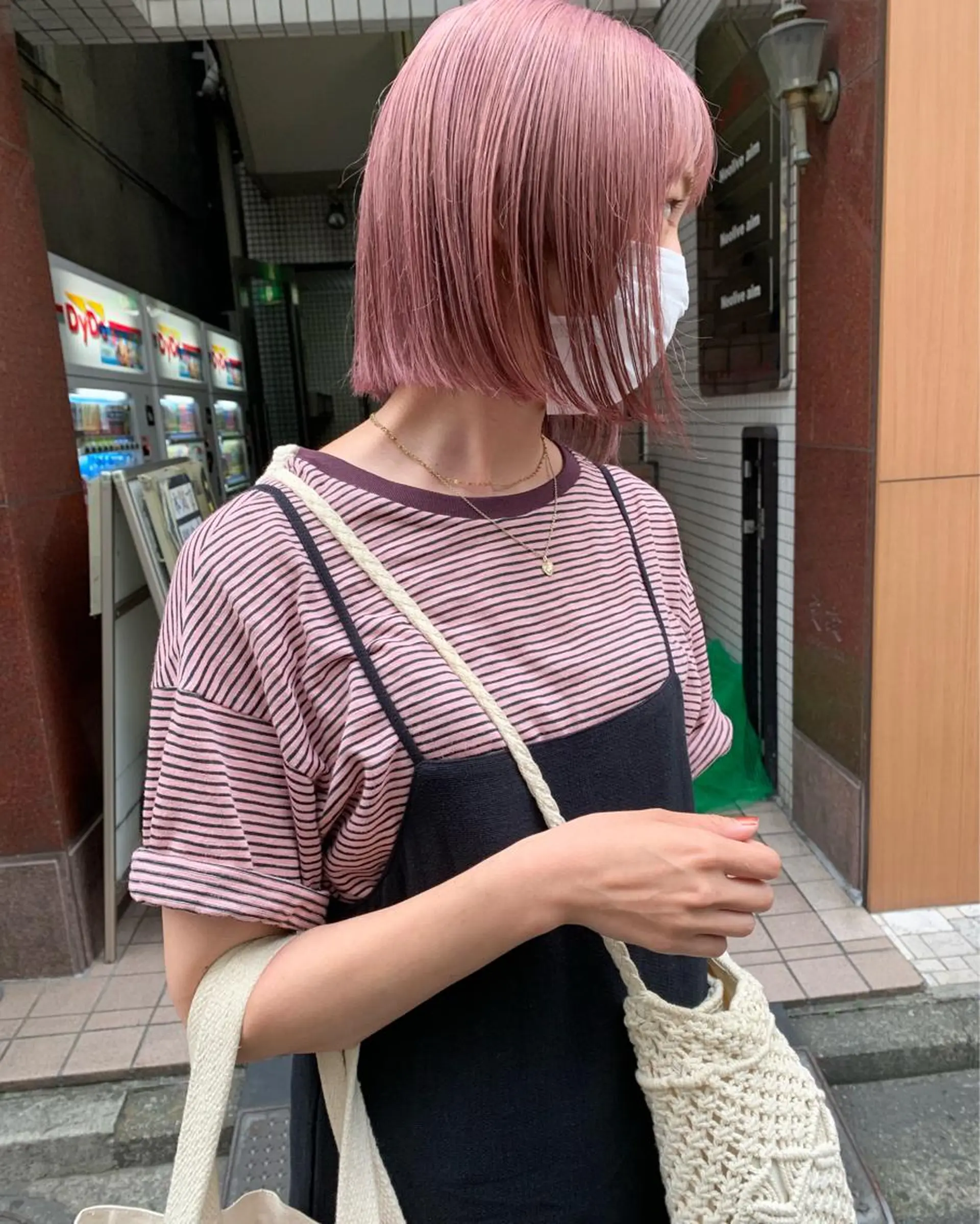 ショート カラー ヘアアレンジ ピンクカラー ボブ 🌿ショートカット/ パーマ/淳平のヘアスタイル