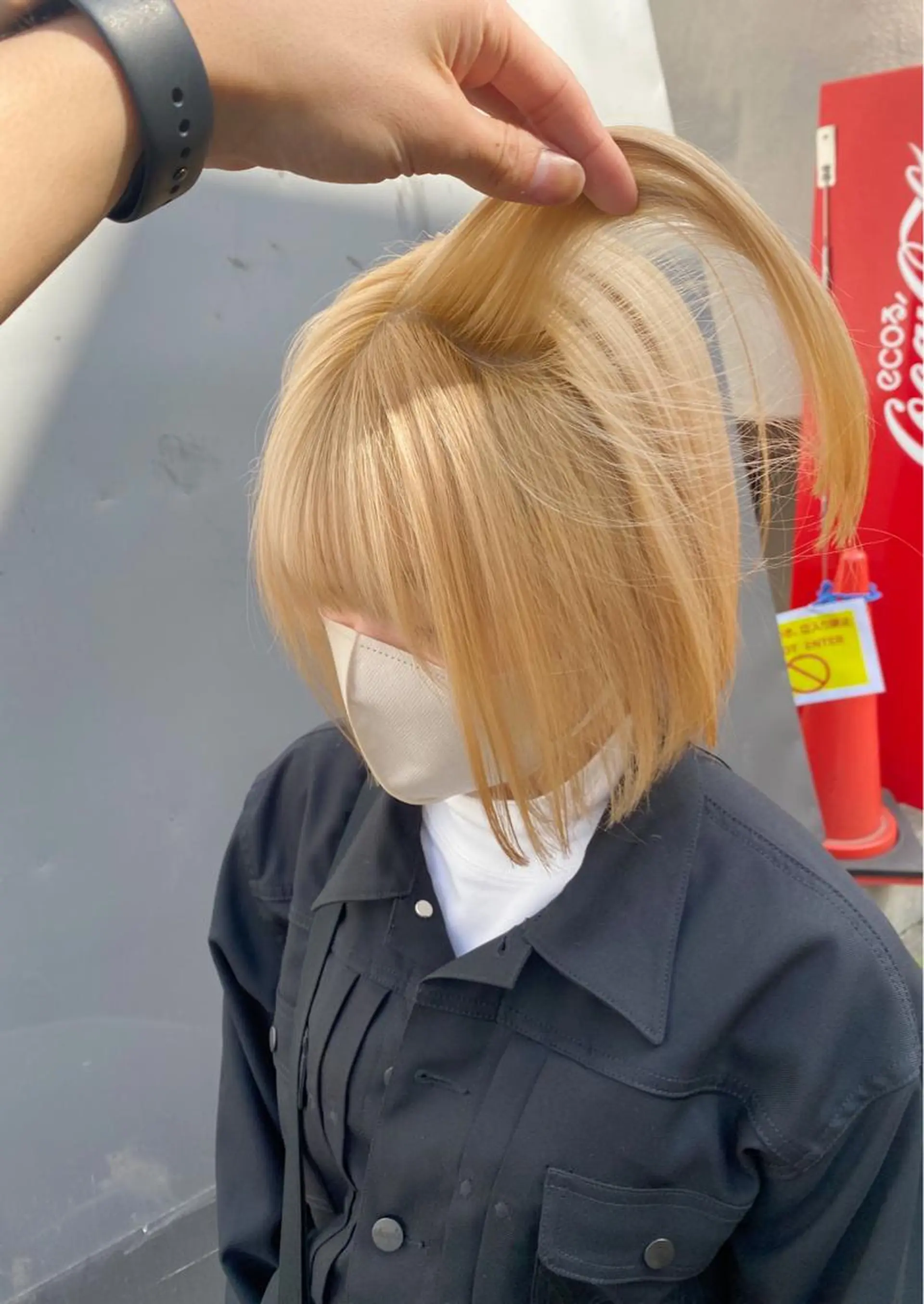 ミディアム カラー カット ヘアカラー トリートメント レイヤーウルフ エクステ磯部のヘアスタイル