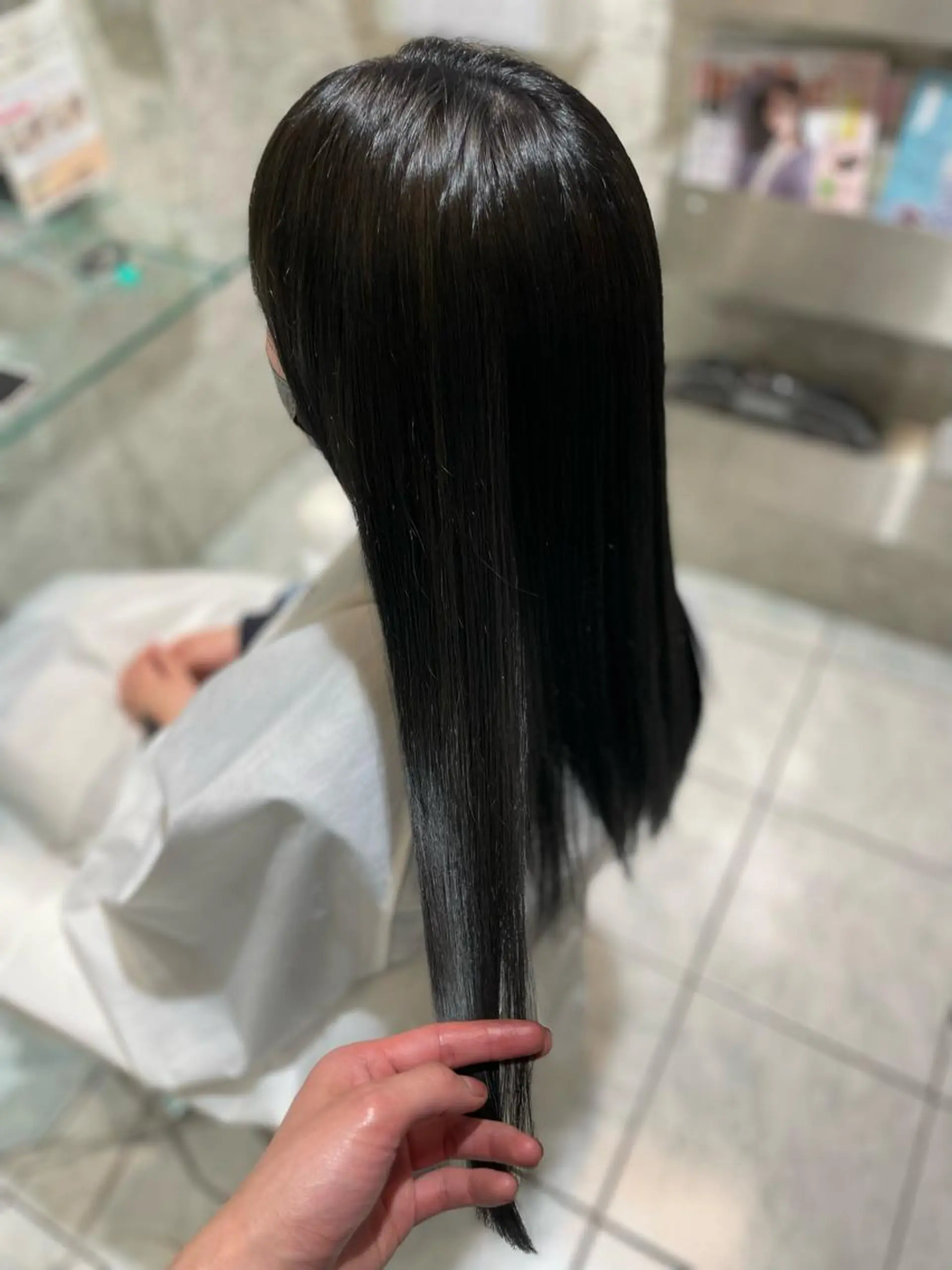 ロング カラー ネイビーカラー AGU hair vigor 三条店所属・AGU 三条店 林　雄のヘアスタイル