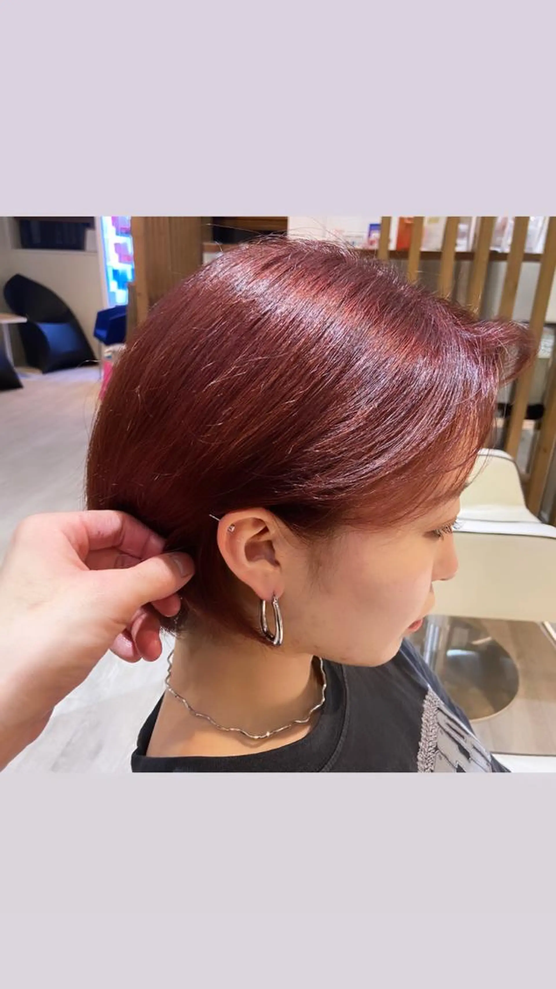 ショート カラー ブリーチ ダブルカラー ブリーチなしカラー レッドカラー SALOWIN札幌大通り所属・札幌ブリーチカラー/ ダブルカラー/ドイのヘアスタイル