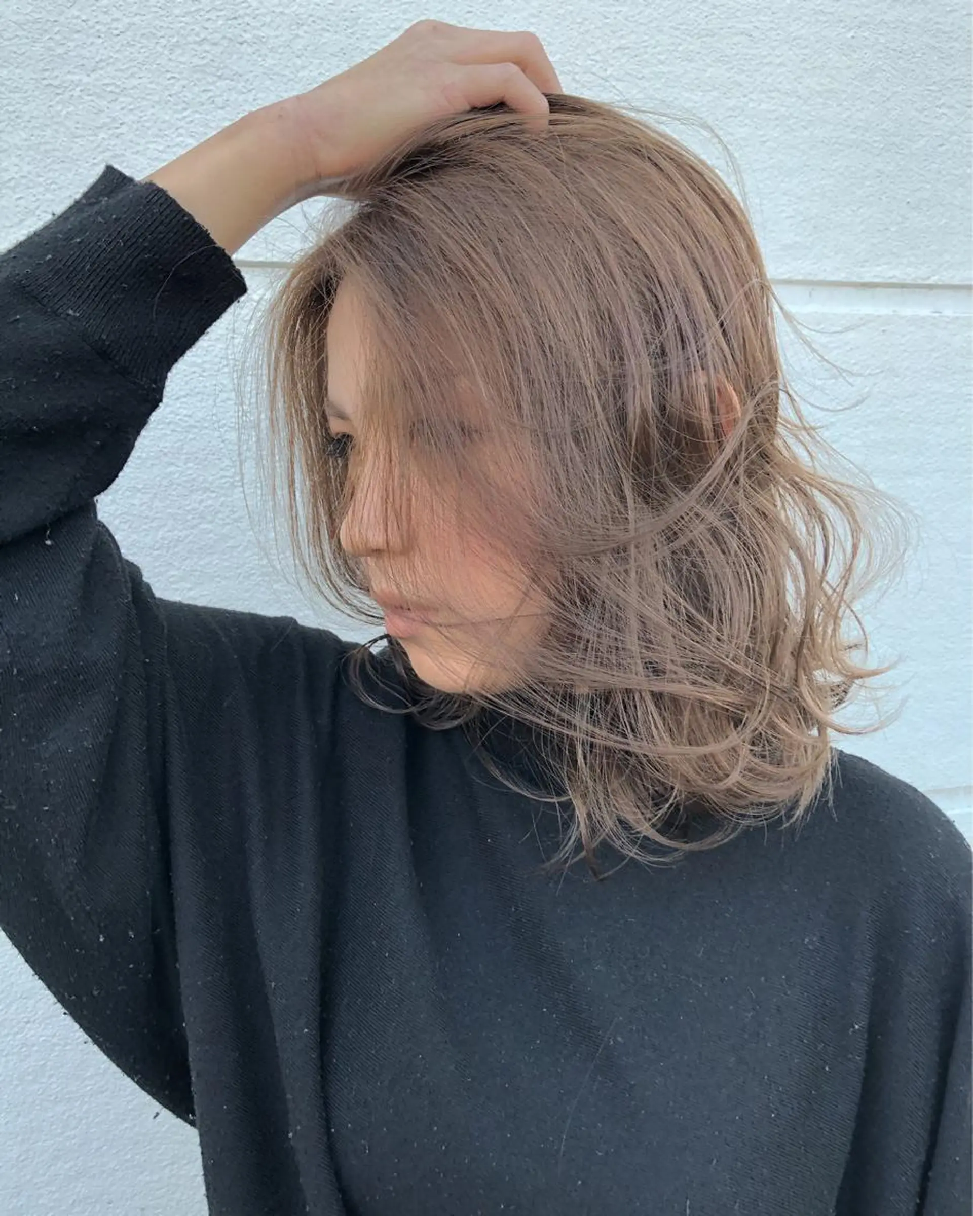 ミディアム カラー パーマ カット ヘアカラー パーマ トリートメント 河合秀明/ハイライト /インナーカラーのヘアスタイル