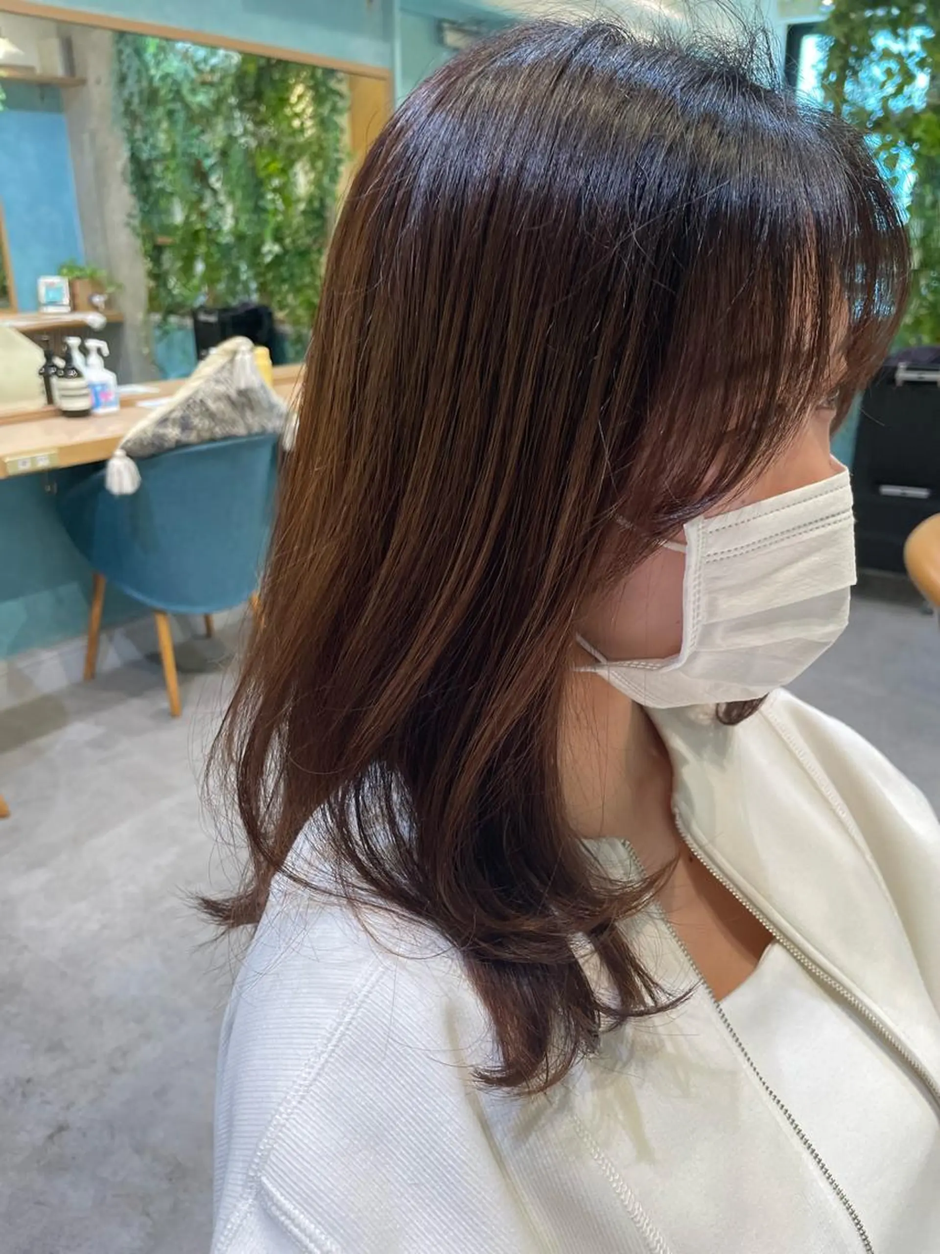 セミロング レイヤーカット AUBEHAIRnoa熊谷店所属・中島紫乃  レイヤー 🇰🇷🌈のヘアスタイル