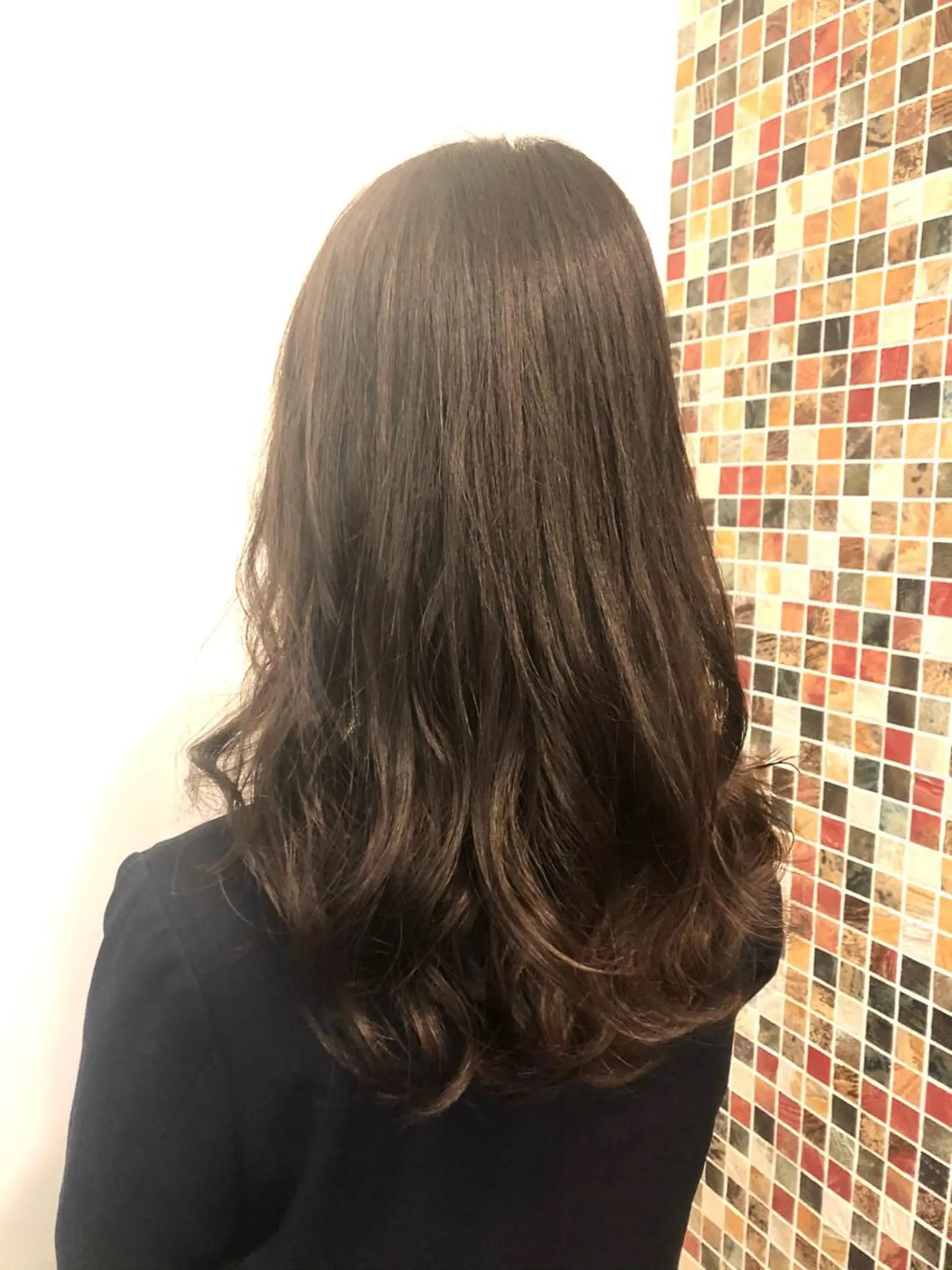 ロング パーマ カット パーマ トリートメント 岩谷 愛依のヘアスタイル