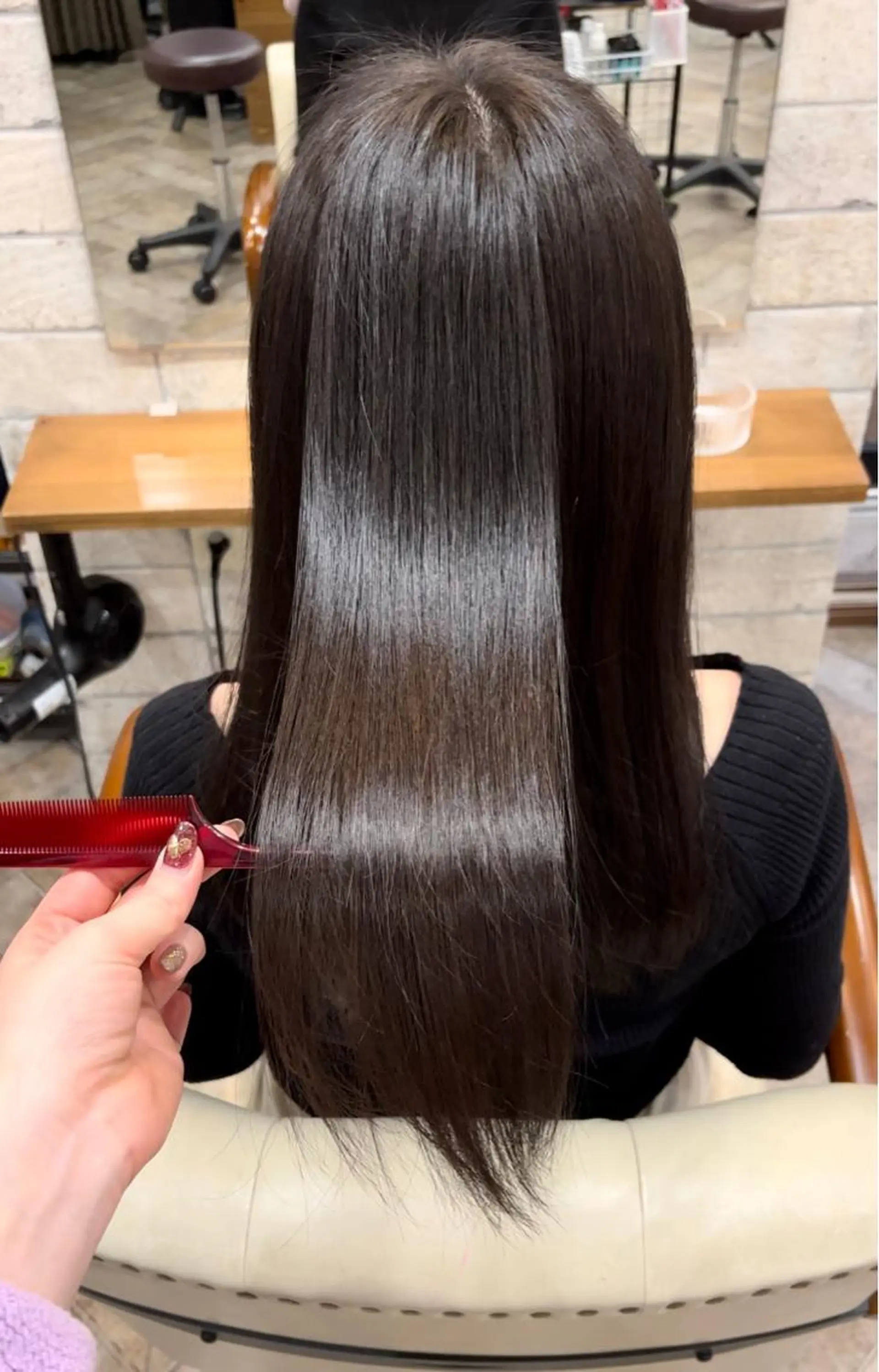 ロング カラー 髪質改善 トリートメント 橋本 桂のヘアスタイル