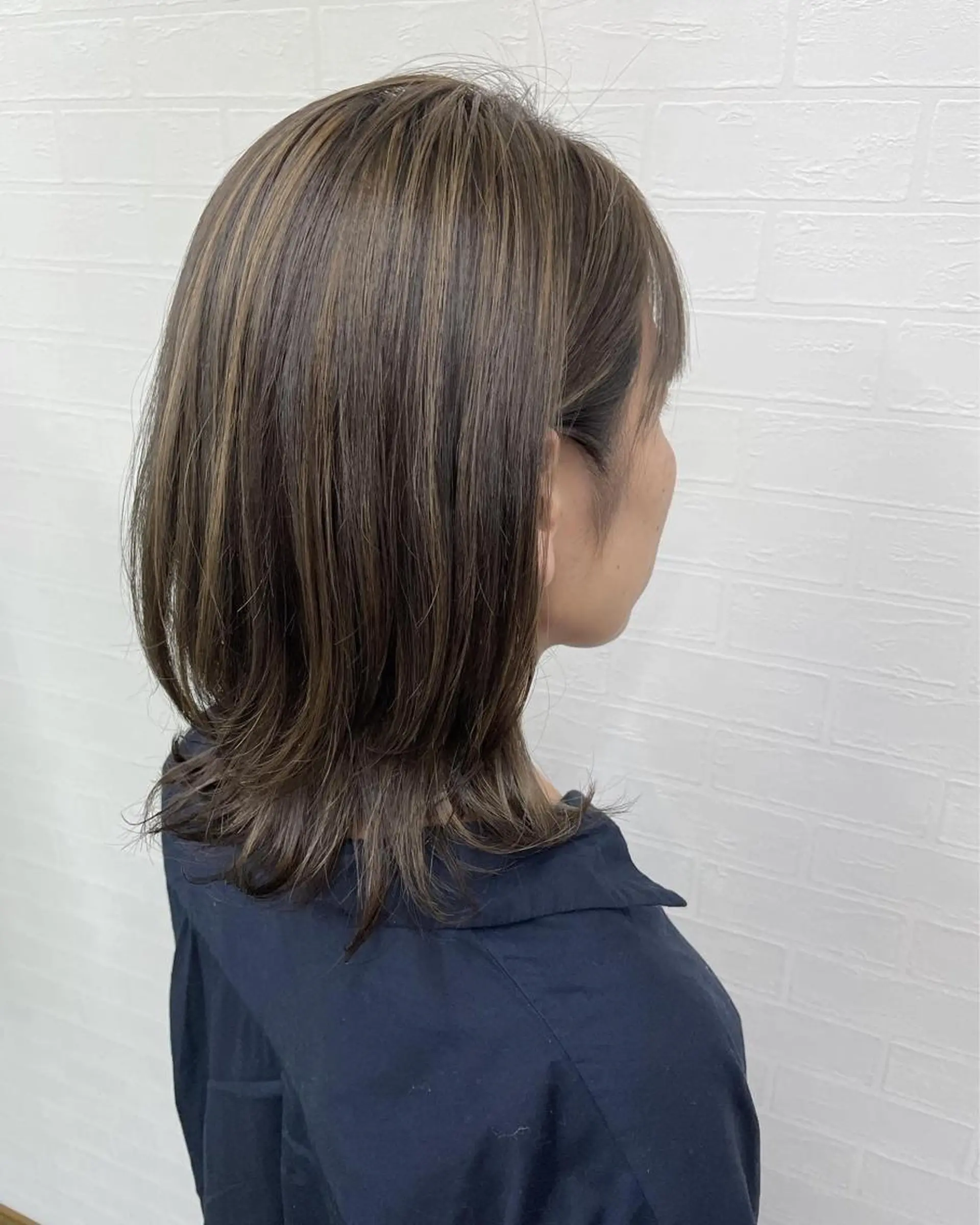 ミディアム カラー カット ヘアカラー トリートメント Aｎ Hair 所属・しらはま ようこのヘアスタイル