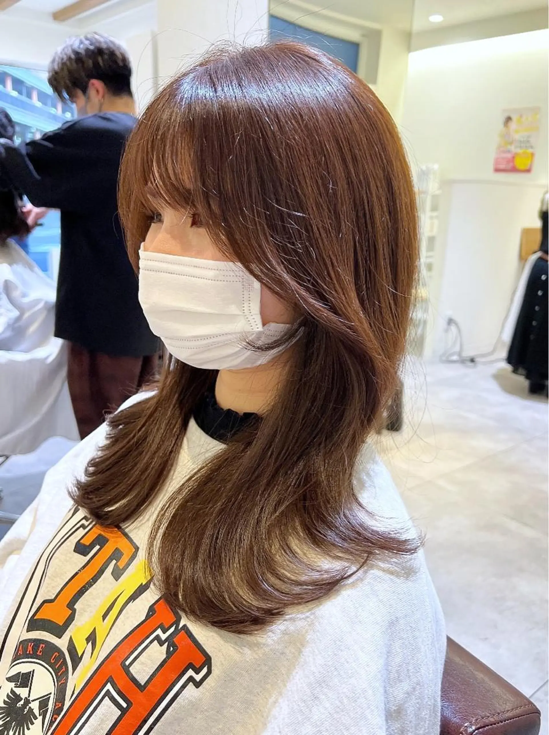 セミロング カラー カット ヘアカラー 韓国ヘア×髪質改善 /yoshikaのヘアスタイル