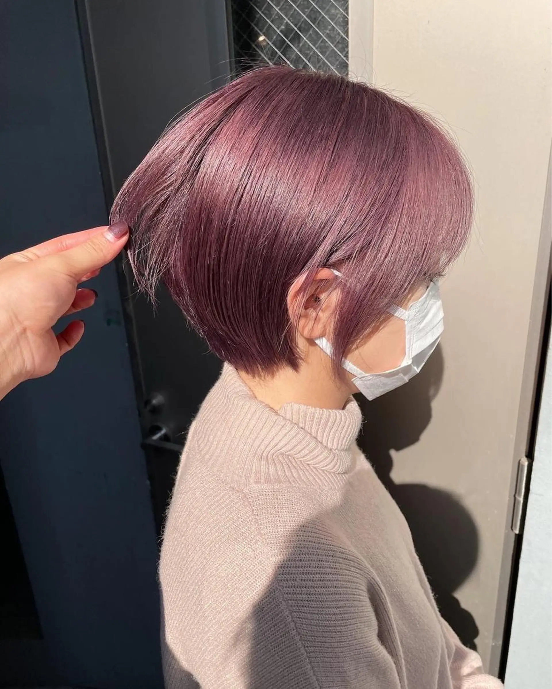 ショート カラー ラベンダーカラー ラベンダーピンク ピンクカラー カット ヘアカラー トリートメント HACCH （ハッチ）所属・🪼ボブ/ハイトーン /髪質改善🪼のヘアスタイル