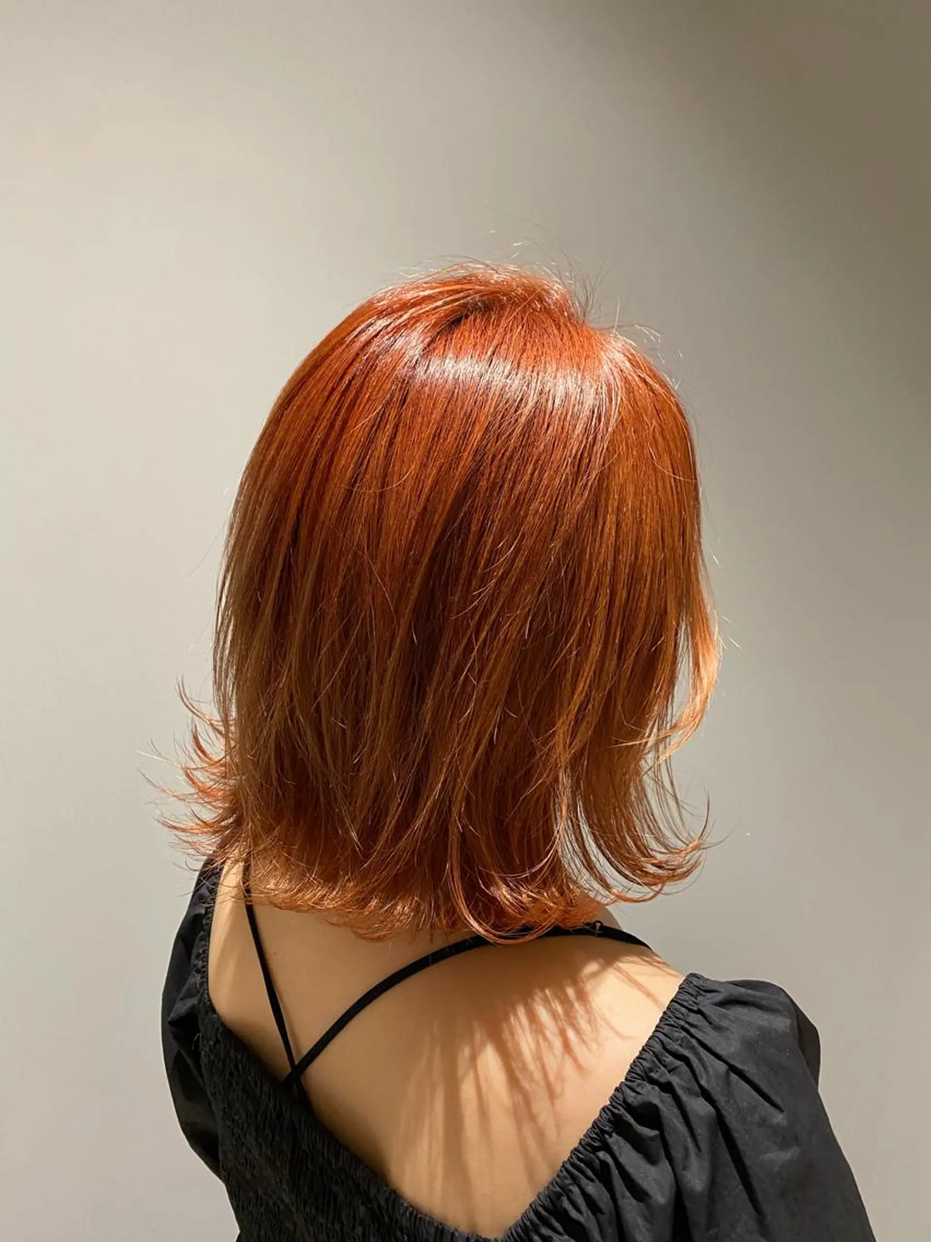 ミディアム カラー ブリーチ オレンジ ROW町田 山本圭一郎のヘアスタイル