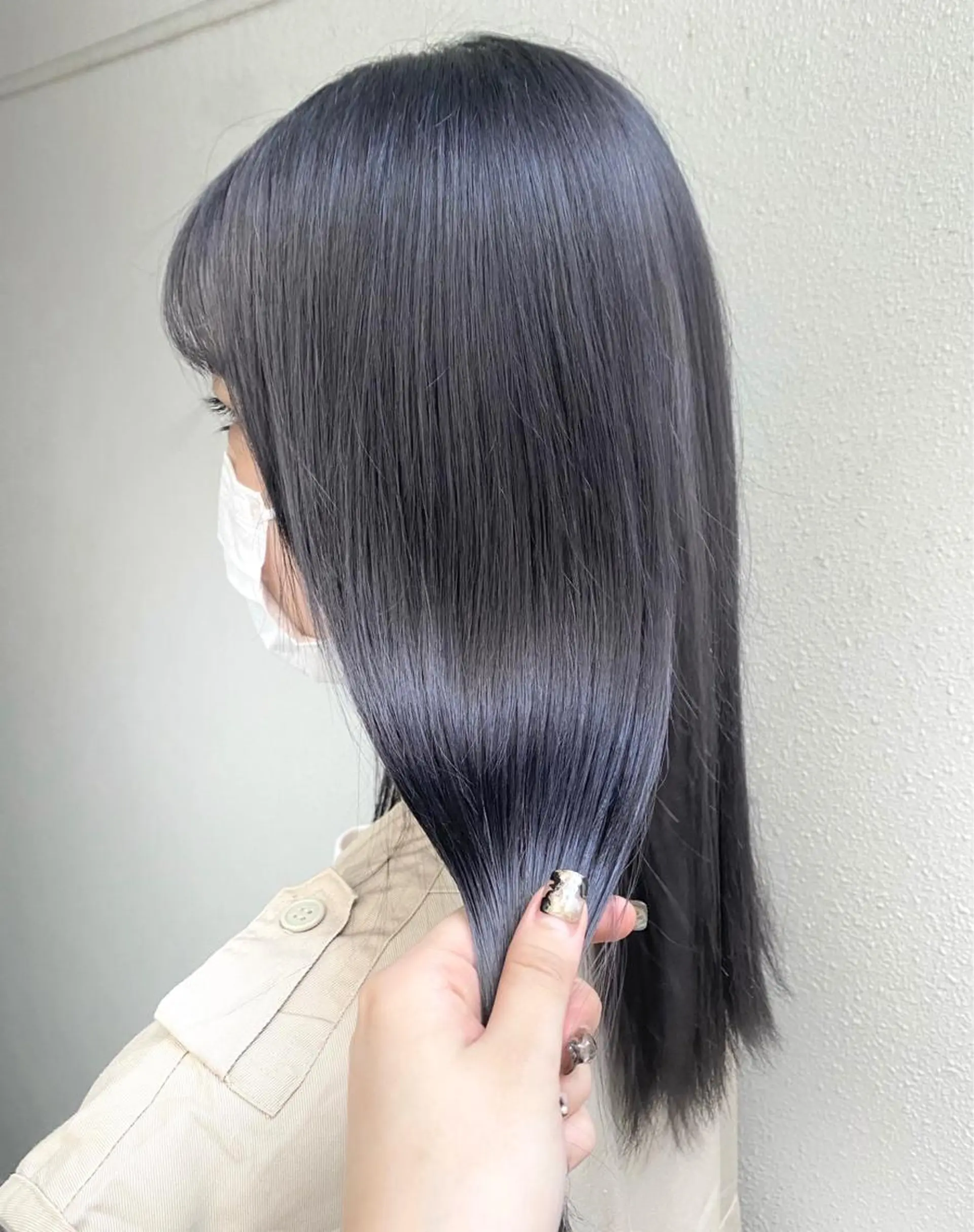 セミロング カラー ブルーカラー ブルーラベンダー 透明感カラー ラベンダーカラー 遠藤沙也加 /レイヤーカットのヘアスタイル