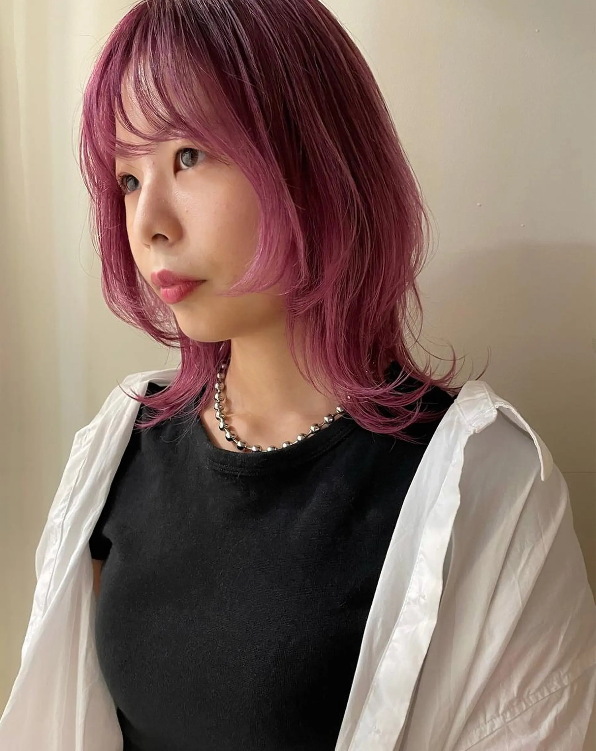セミロング ヘアカラー Authen. soraのヘアスタイル
