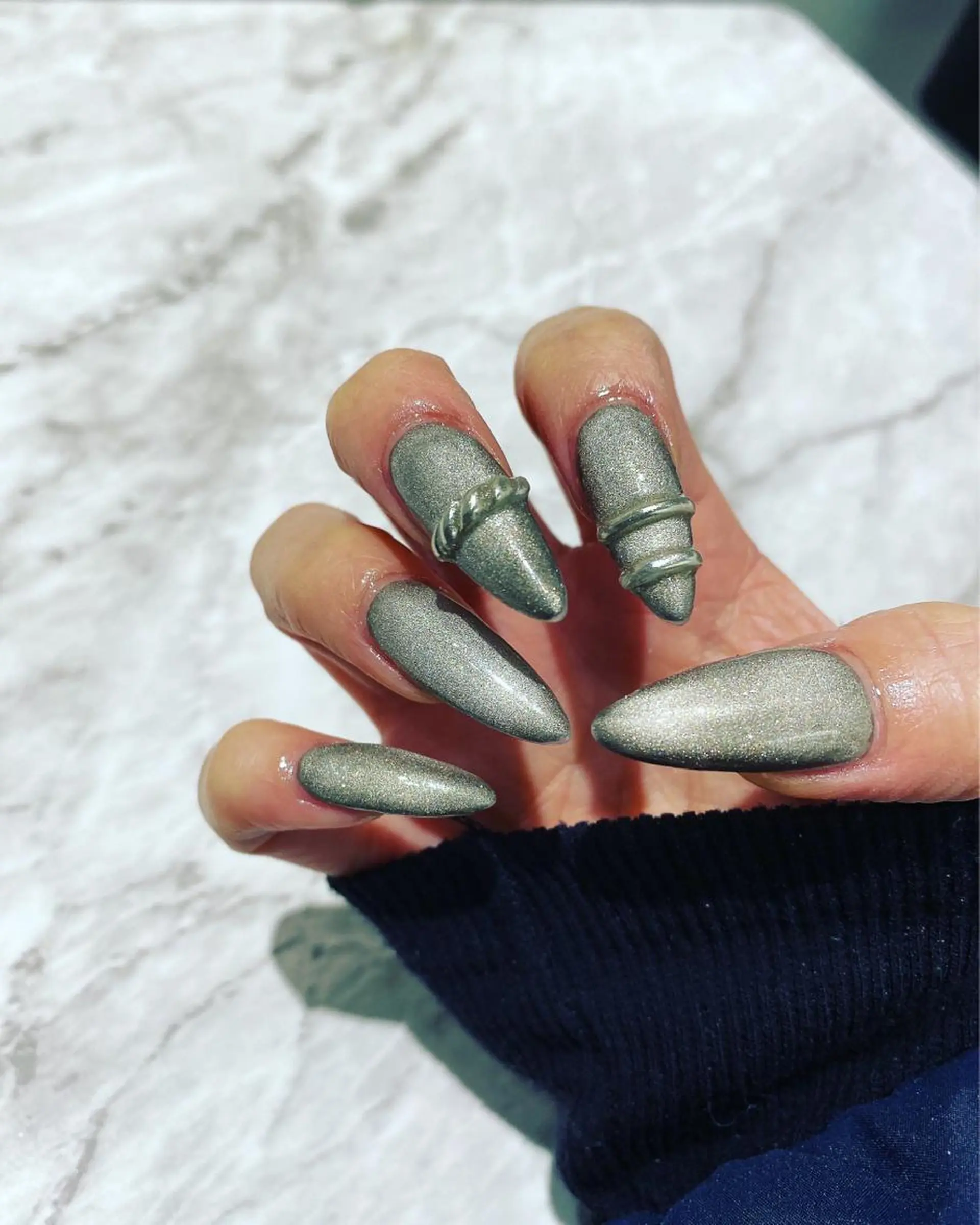 ネイル マグネットネイル ハンドネイル フットネイル ハンドケア nail salon  AlgeTy所属・✴︎:.｡. MAKI.｡.:✴︎のネイルデザイン