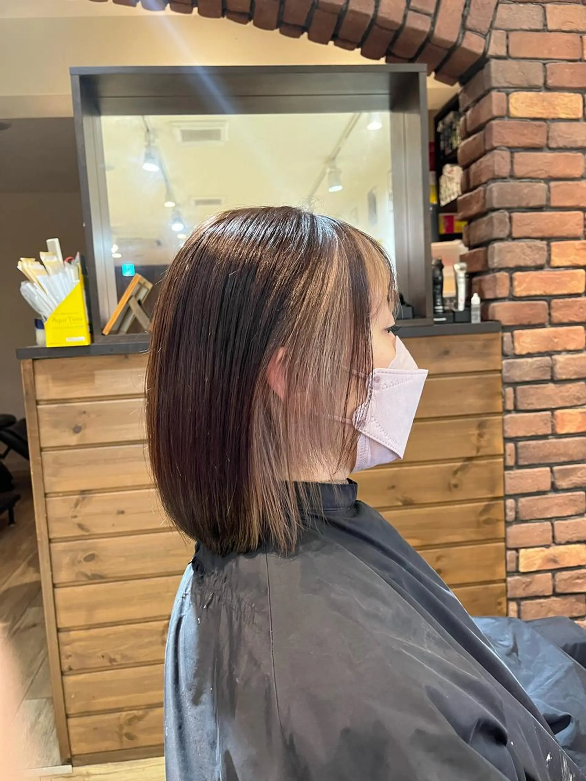 ショート カラー ベージュカラー ブリーチ ブリーチなしカラー 縮毛矯正 ヘアカラー VOYAGE所属・中園 康のヘアスタイル