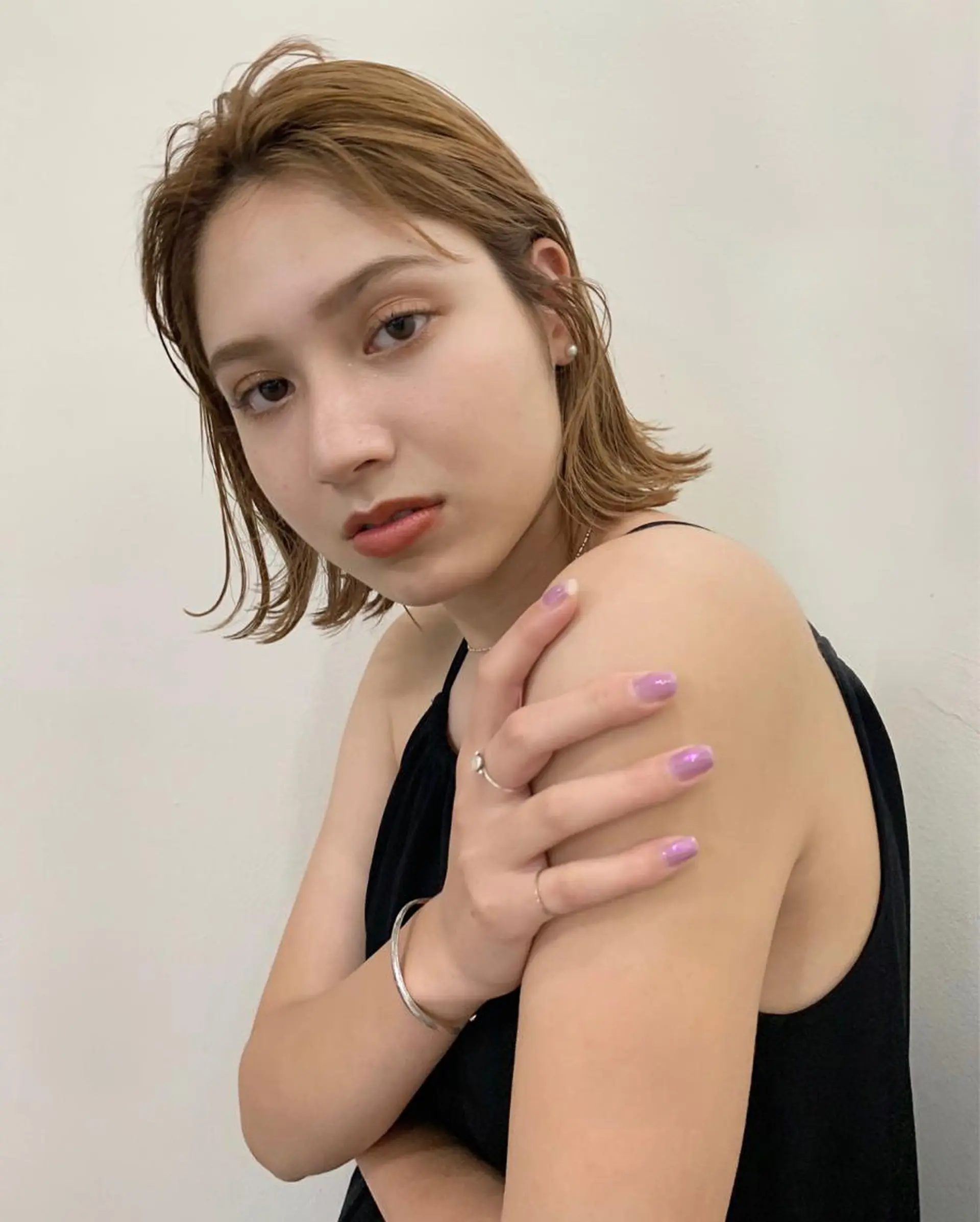 ミディアム カラー まろやか透明感カラー ♡MANAのヘアスタイル