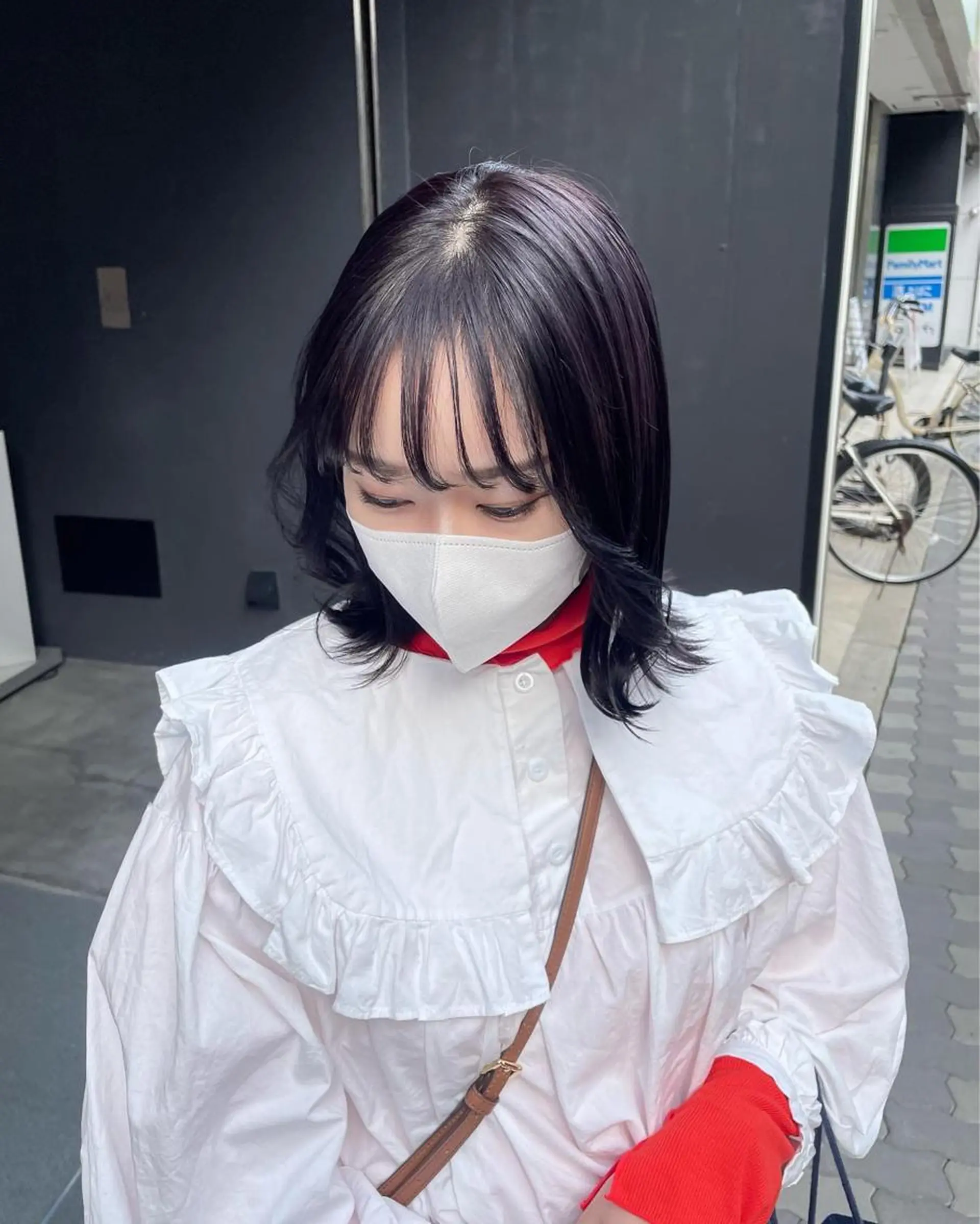 ミディアム yohaku misakiのヘアスタイル