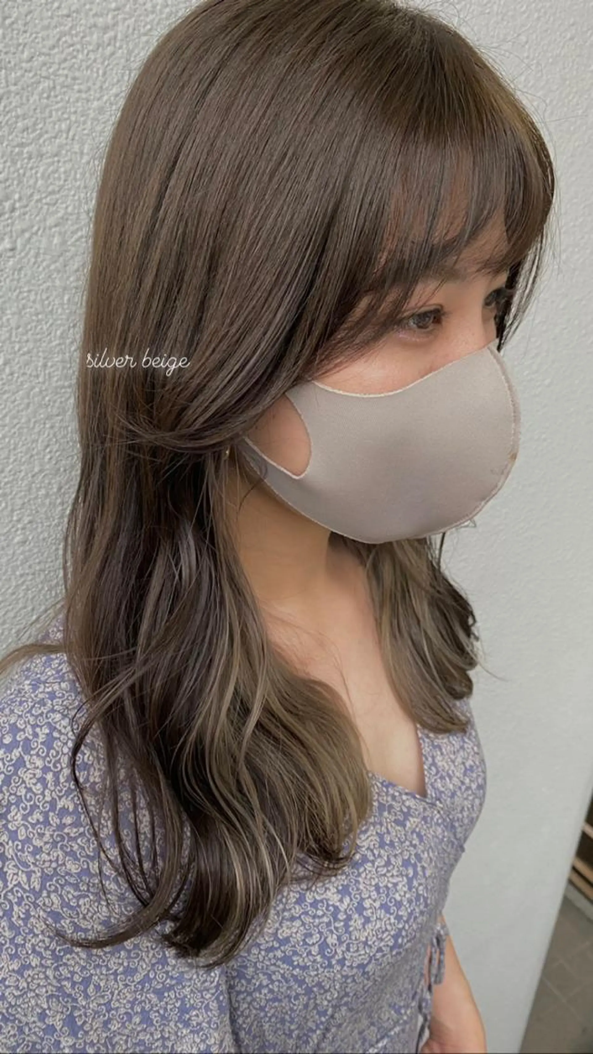 セミロング カラー イヤリングカラー インナーカラー 博多美容室♡ 髪質改善/艶カラーのヘアスタイル