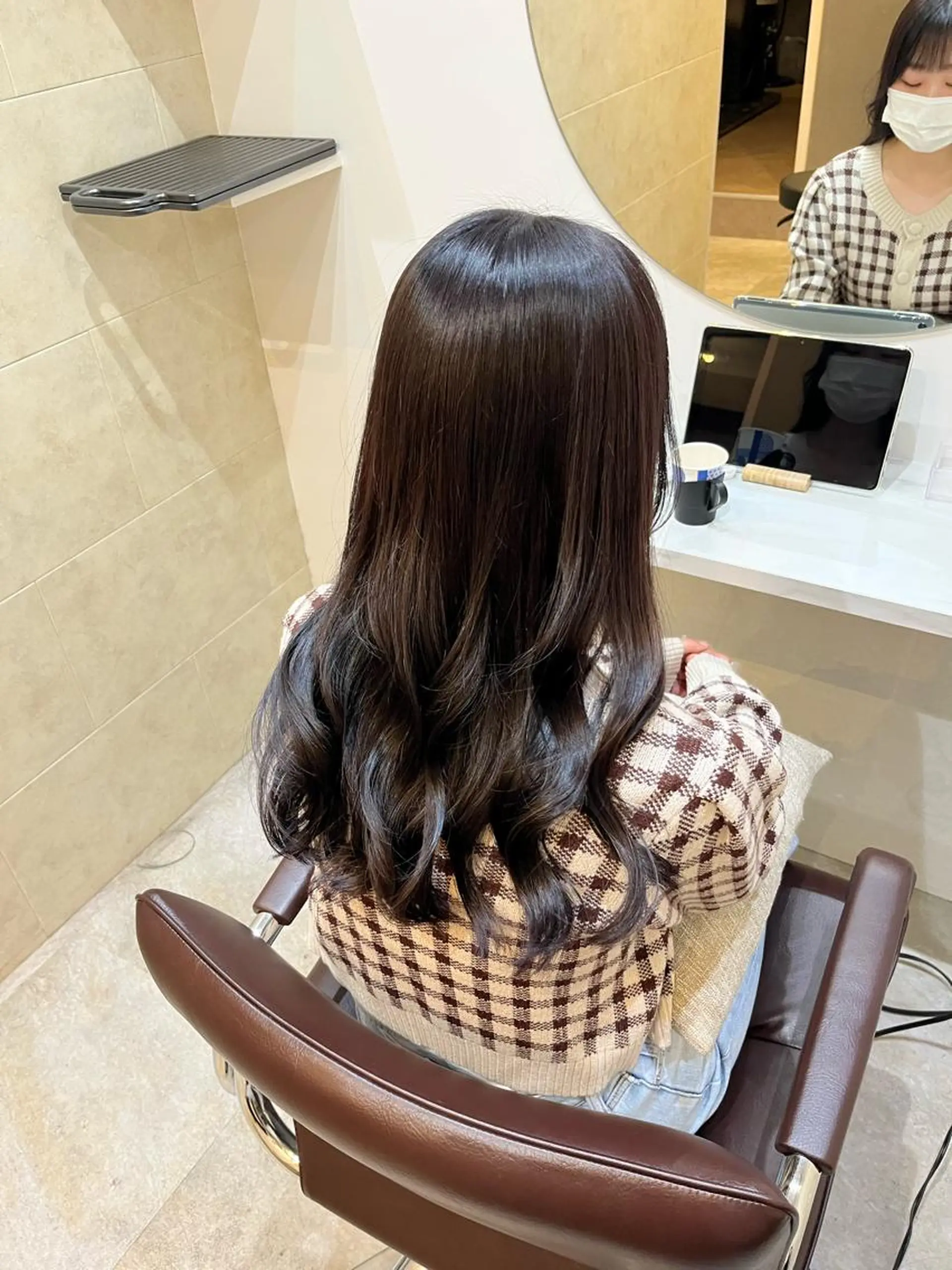 ロング ヘアカラー トリートメント 【髪質改善　艶髪】 布川　莉穂のヘアスタイル