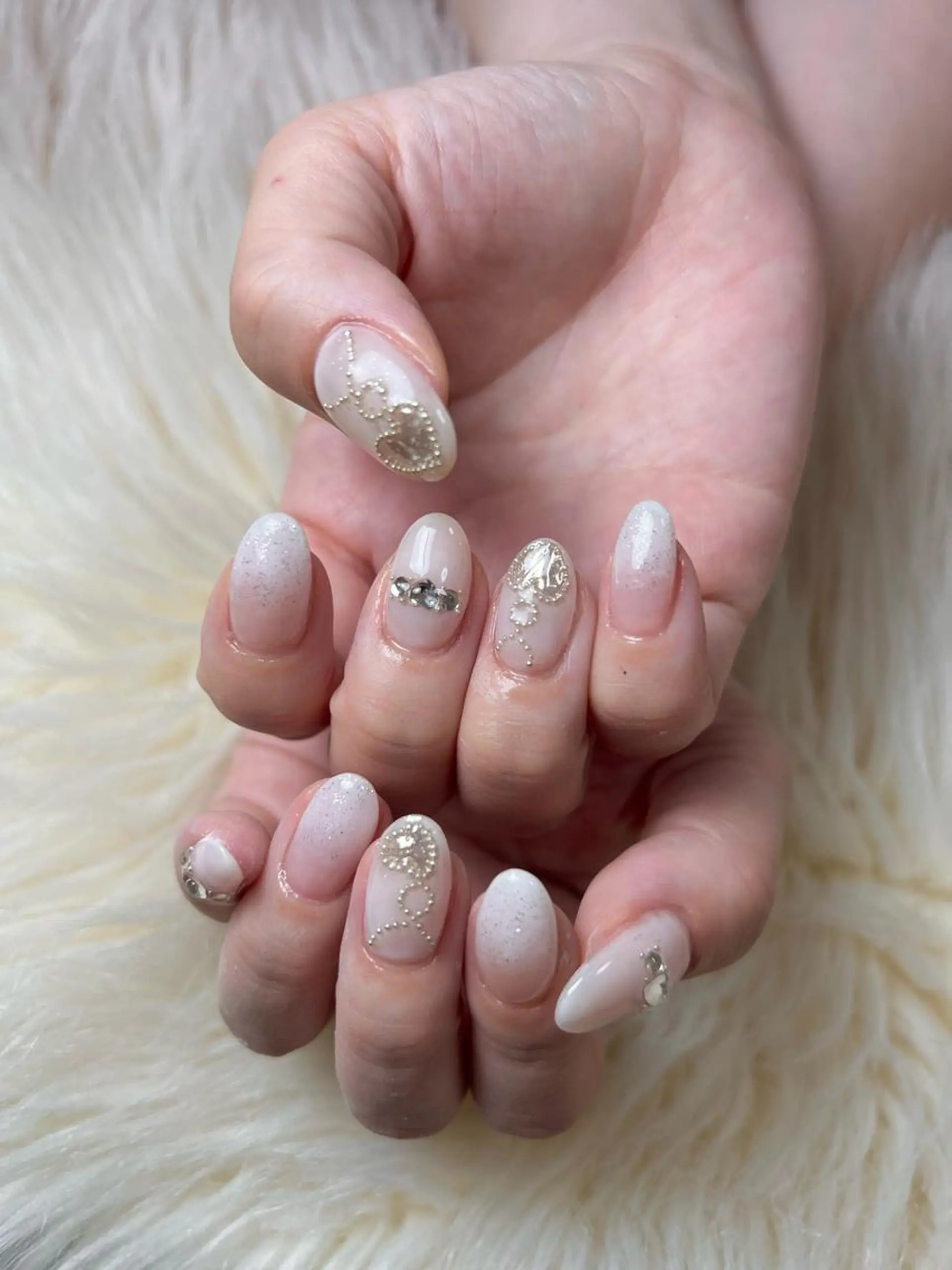 ネイル ジェルネイル グラデーション 持ち込み パラジェル シンプルネイル ハンドネイル flowers nailのネイルデザイン