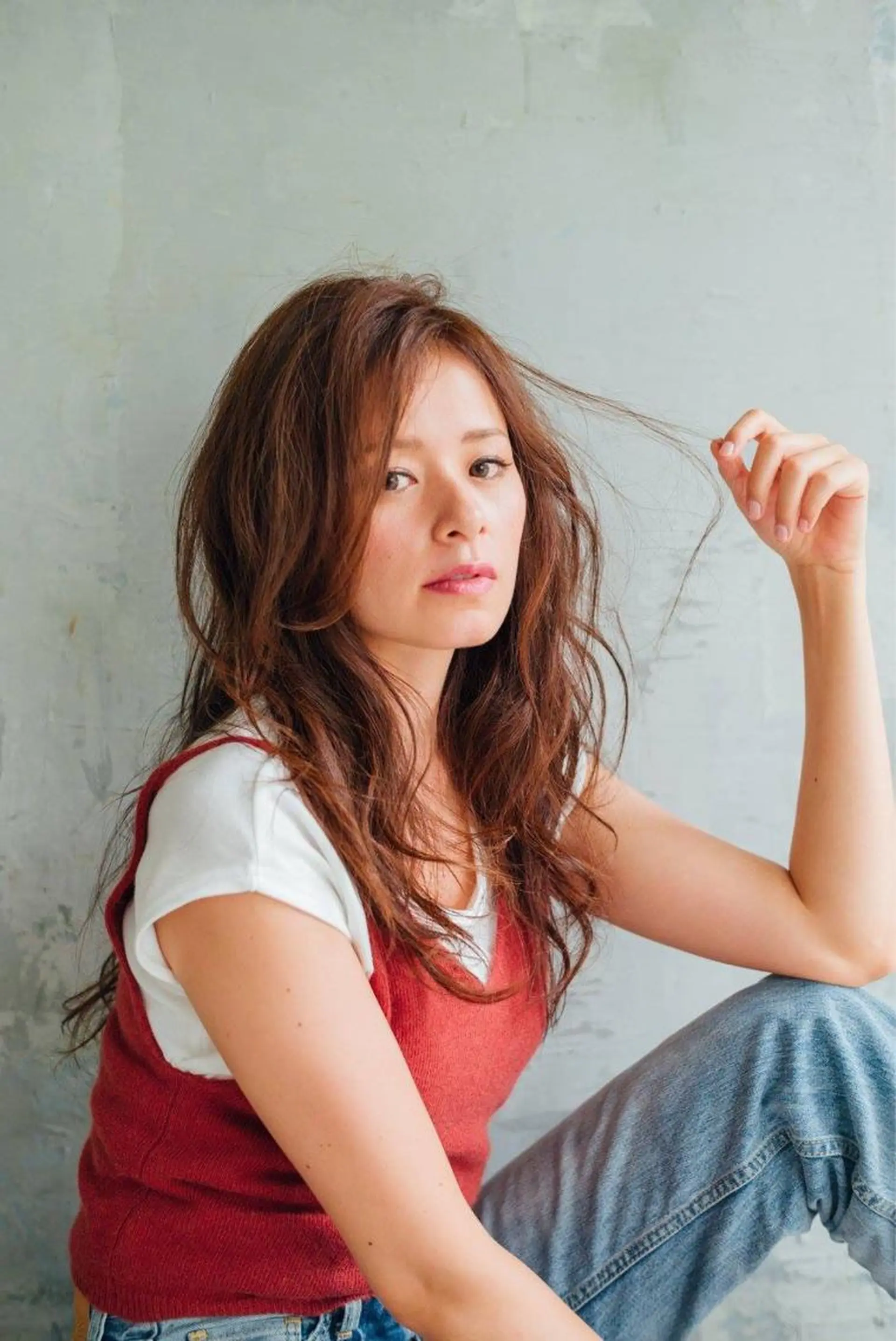 ロング カラー パーマ パーマ トリートメント 【店長】木内 千晶のヘアスタイル