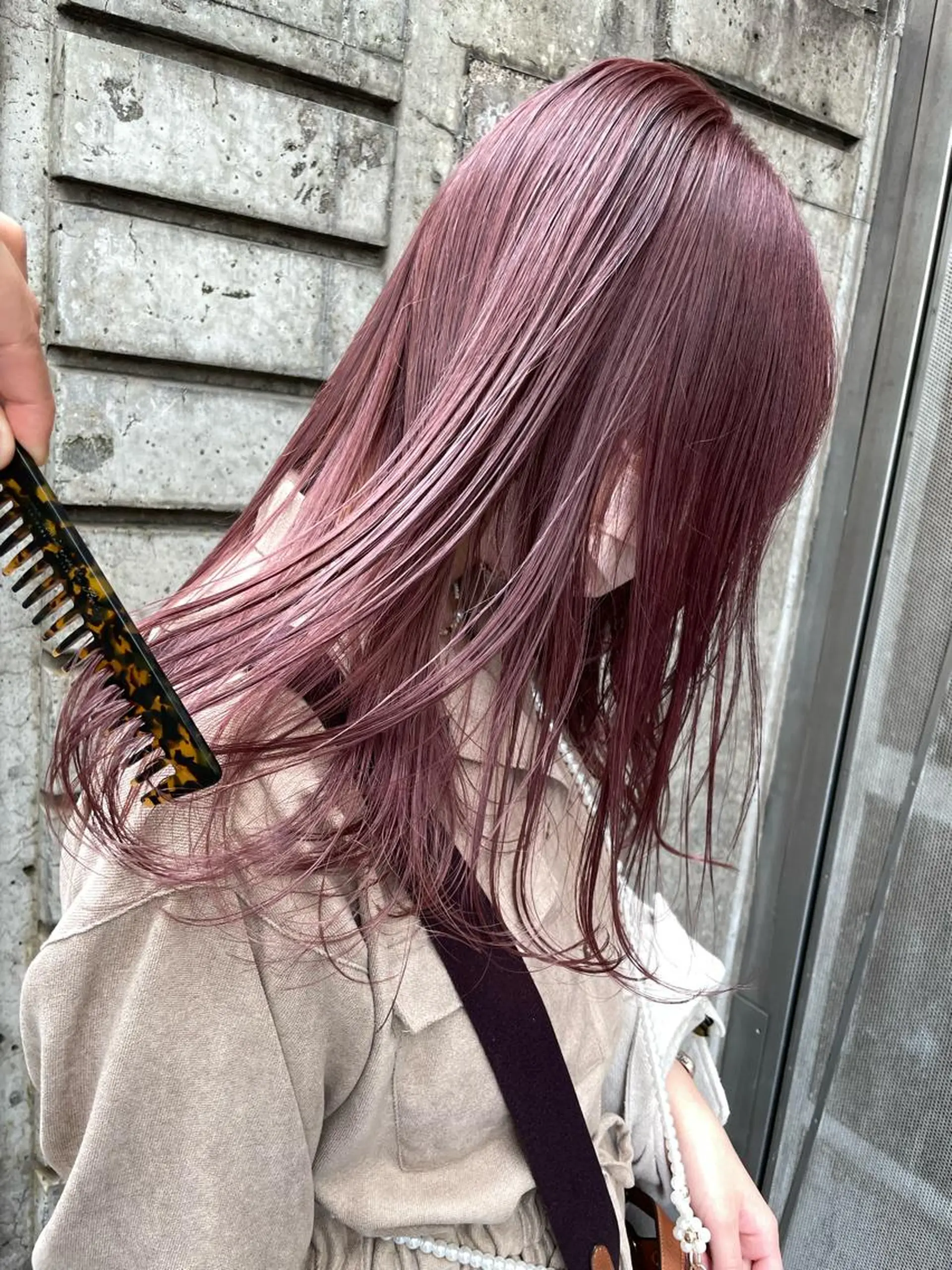 ロング カット ヘアカラー 韓国ヘア🇰🇷/ レイヤーカット✂︎のヘアスタイル