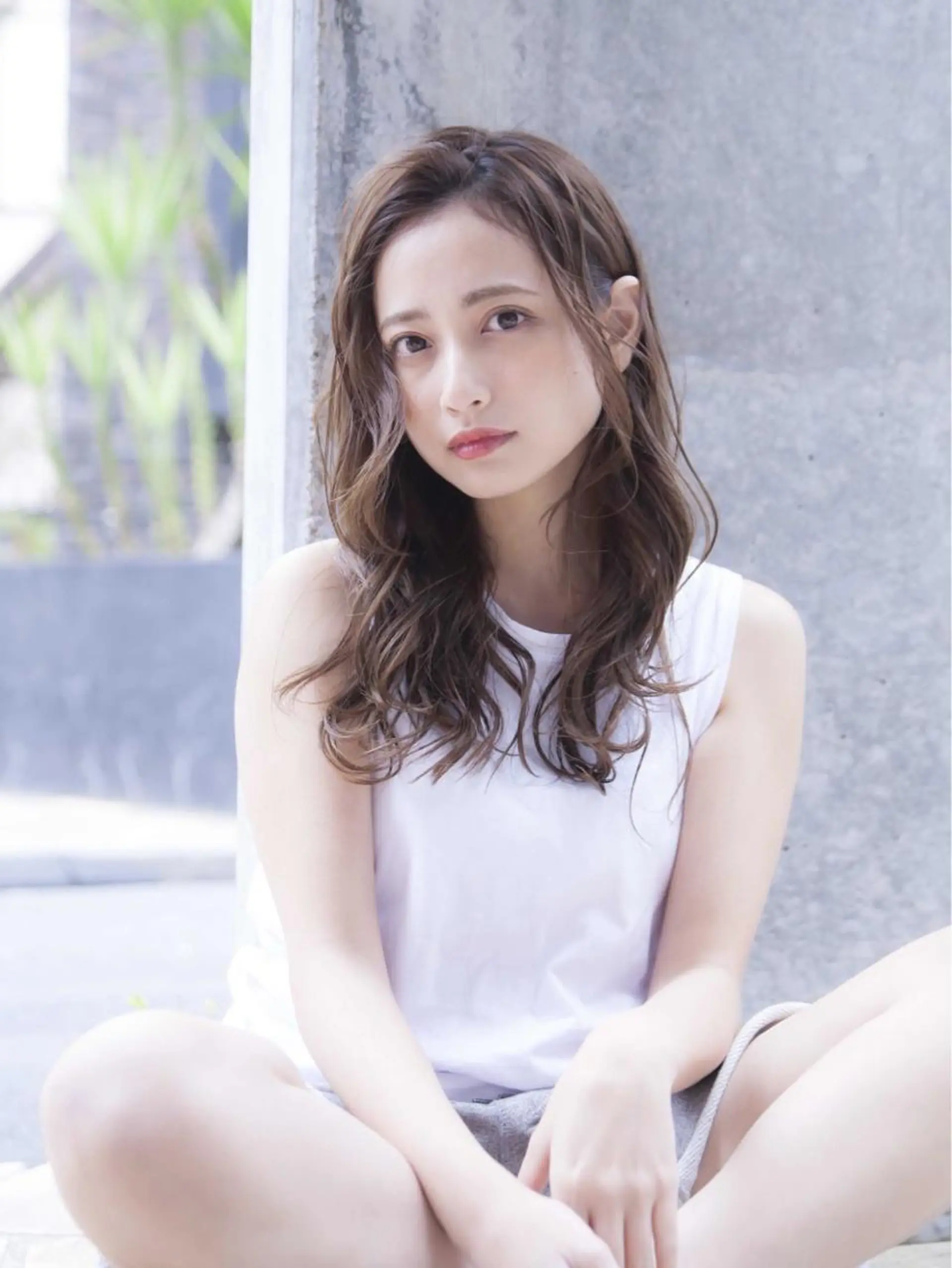 ロング カット ヘアカラー トリートメント 山口 竣也のヘアスタイル