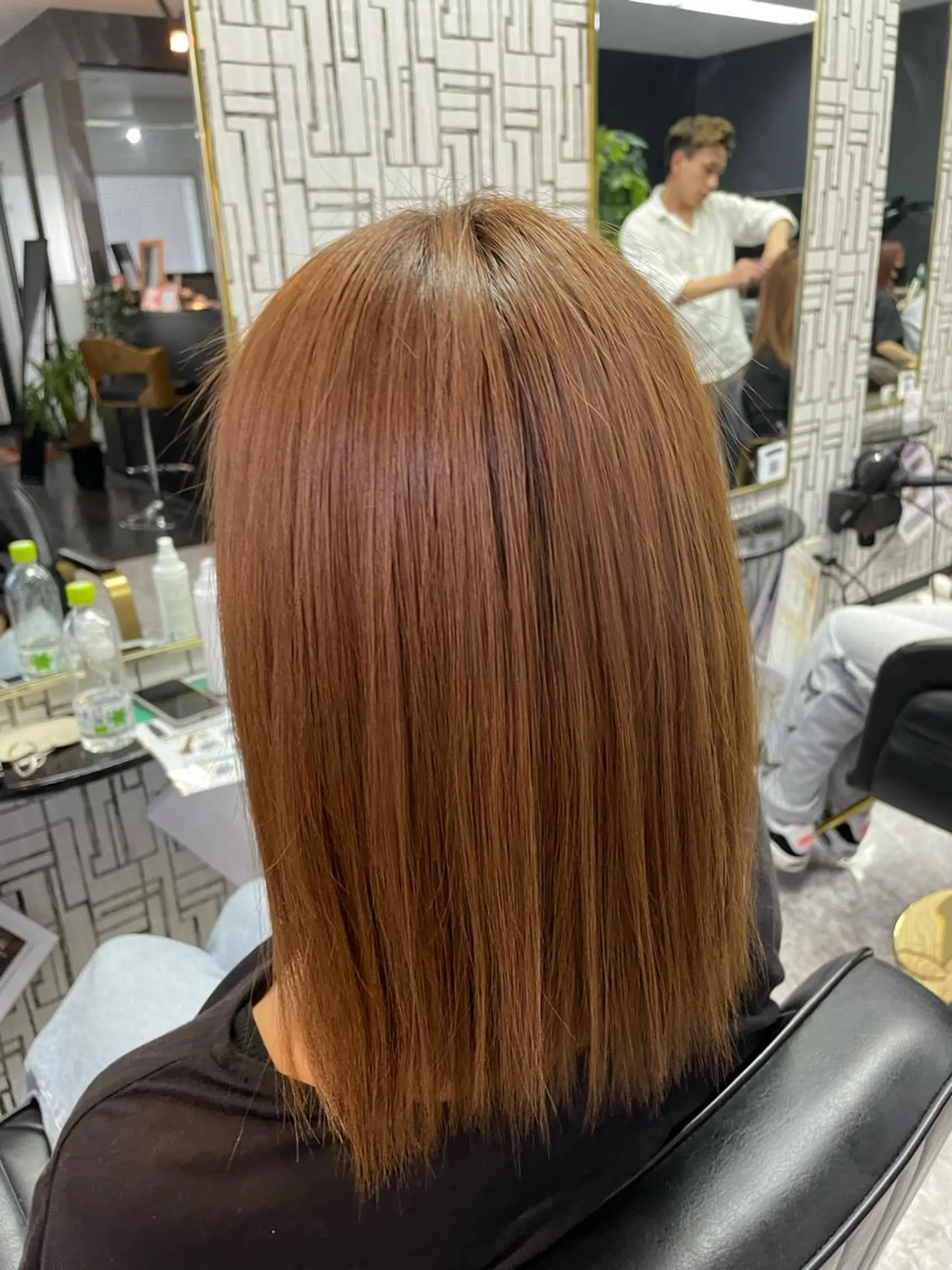 ミディアム 縮毛矯正 トリートメント カット 縮毛矯正 トリートメント 篠原 侑作のヘアスタイル