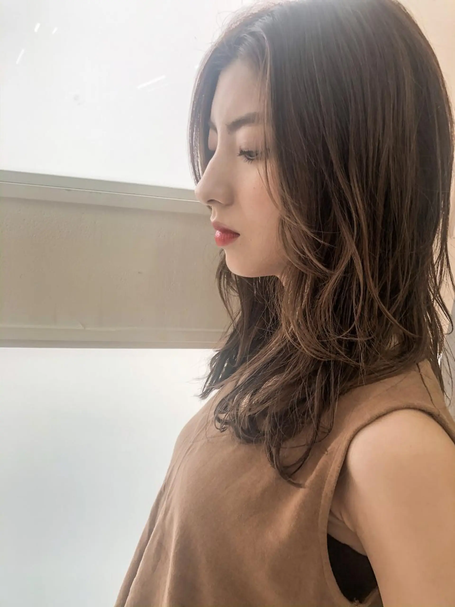 セミロング カット ヘアカラー トリートメント シンタニ ナオトのヘアスタイル