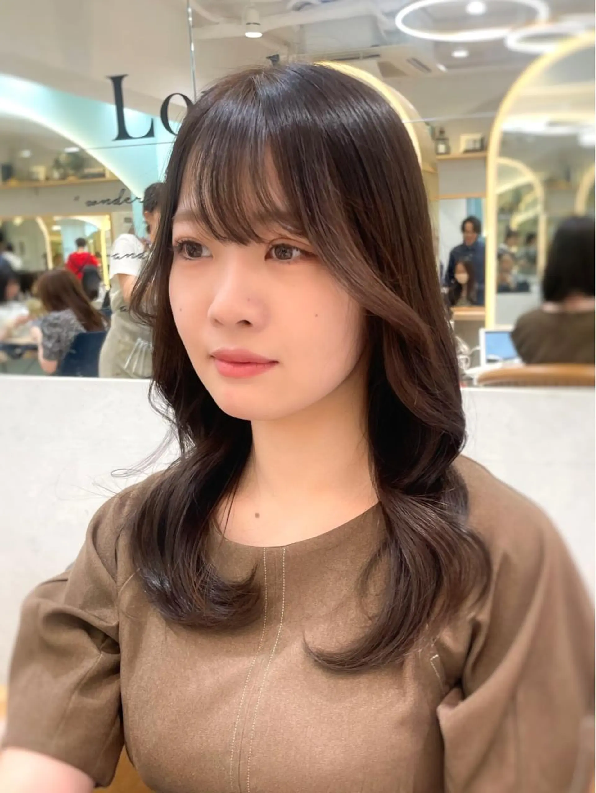 セミロング カット ヘアカラー トリートメント レイヤー/くびれヘア /野崎華代のヘアスタイル
