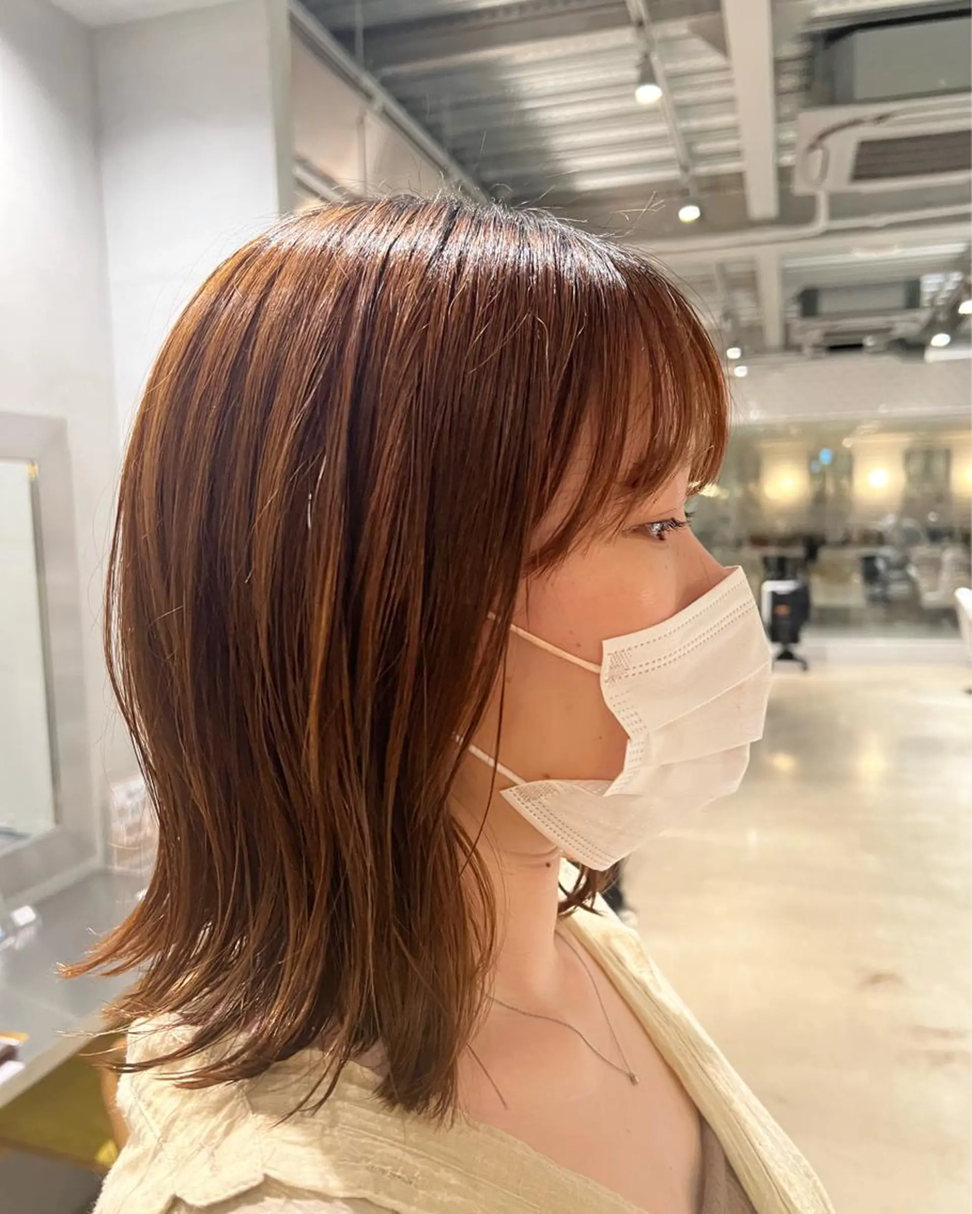 カラー 山﨑 心優のヘアスタイル