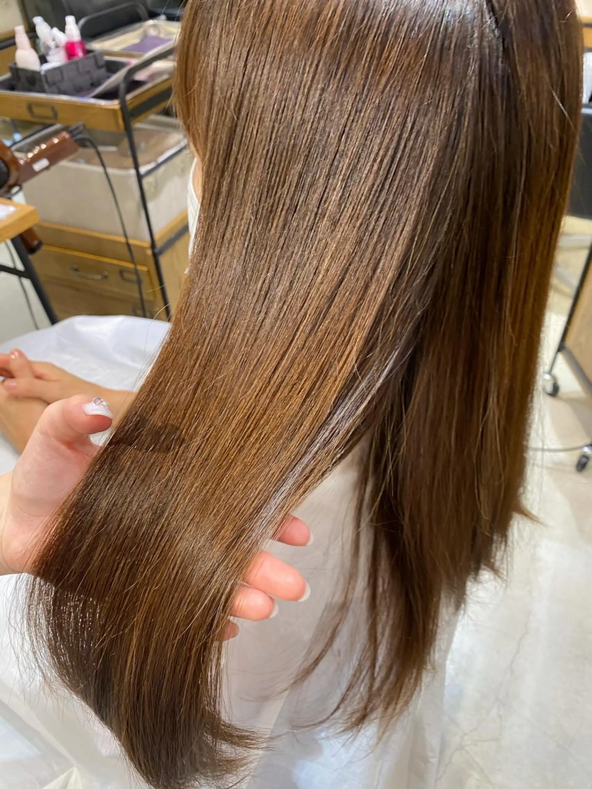 セミロング 縮毛矯正 トリートメント AO hair studio所属・minami ♡のヘアスタイル