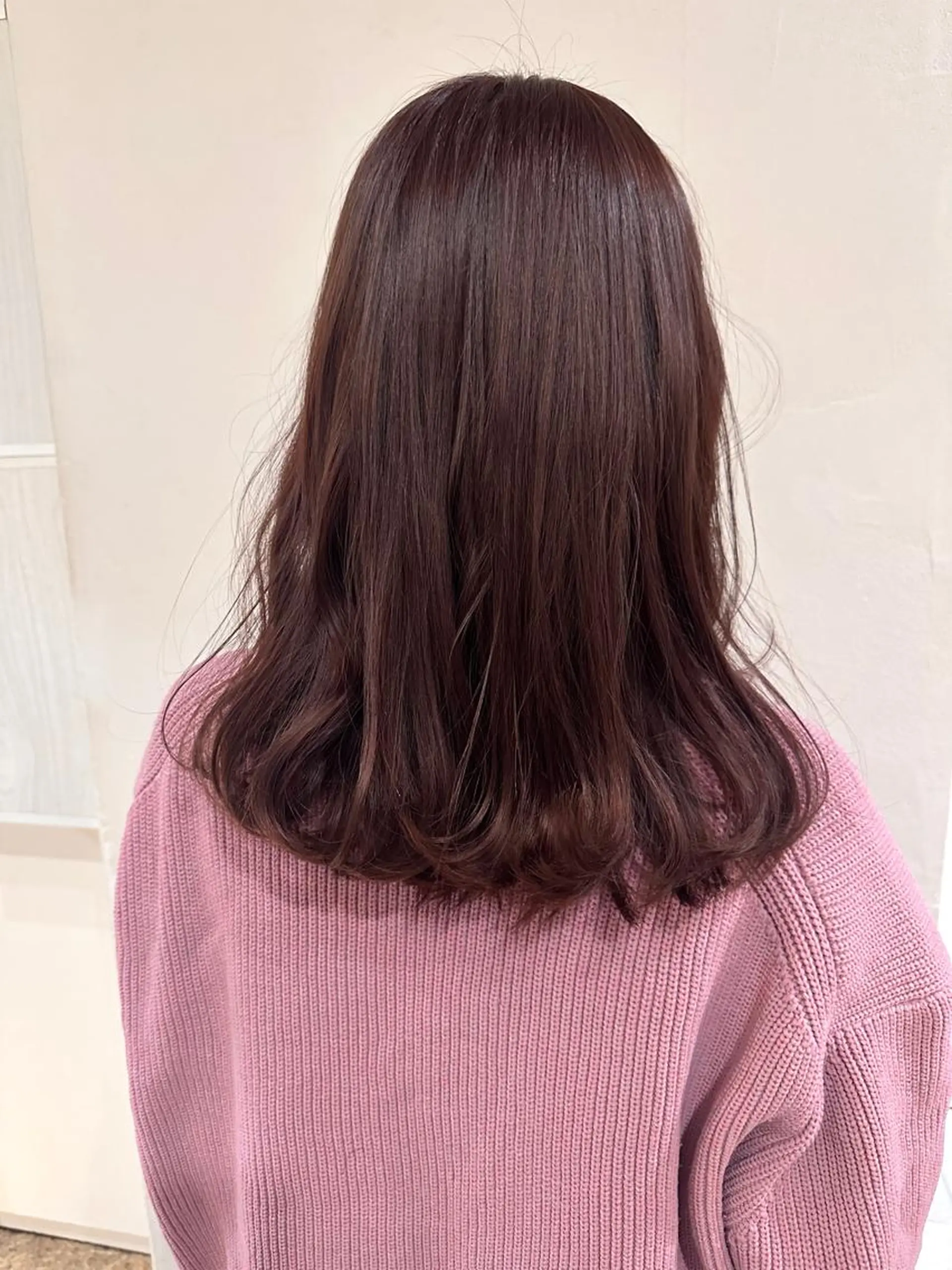 ミディアム カラー ピンクカラー シェアサロンコネクト所属・Chiho/ 博多/大人かわいいのヘアスタイル