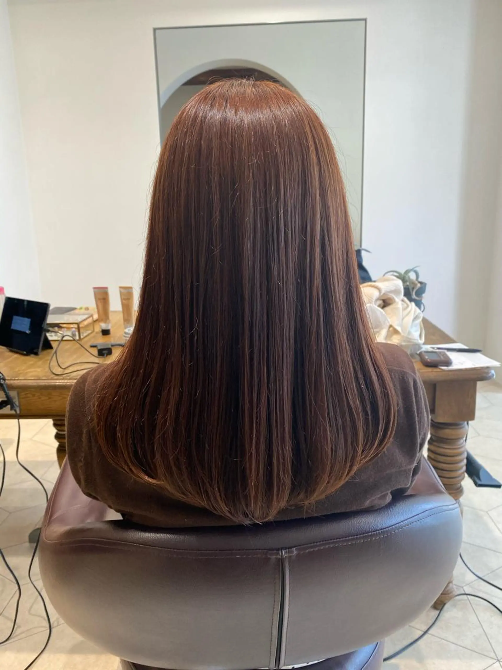 セミロング トリートメント 大倉 未波のヘアスタイル