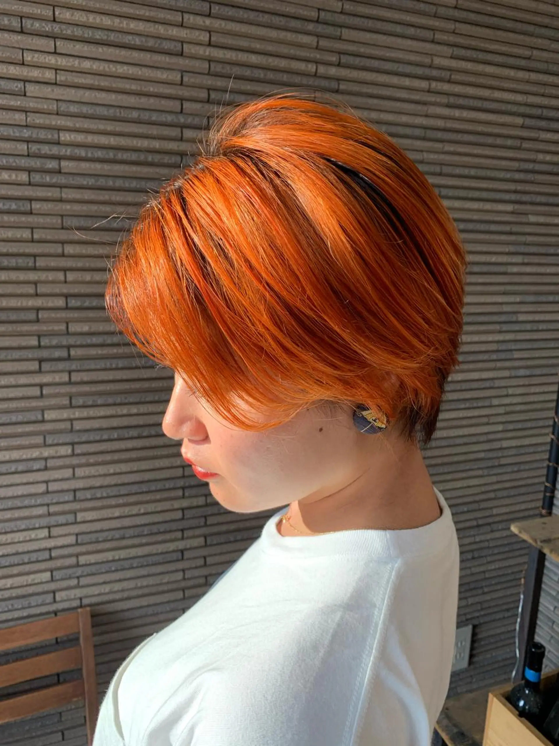 ショート 髪質改善 上品艶感カラーのヘアスタイル