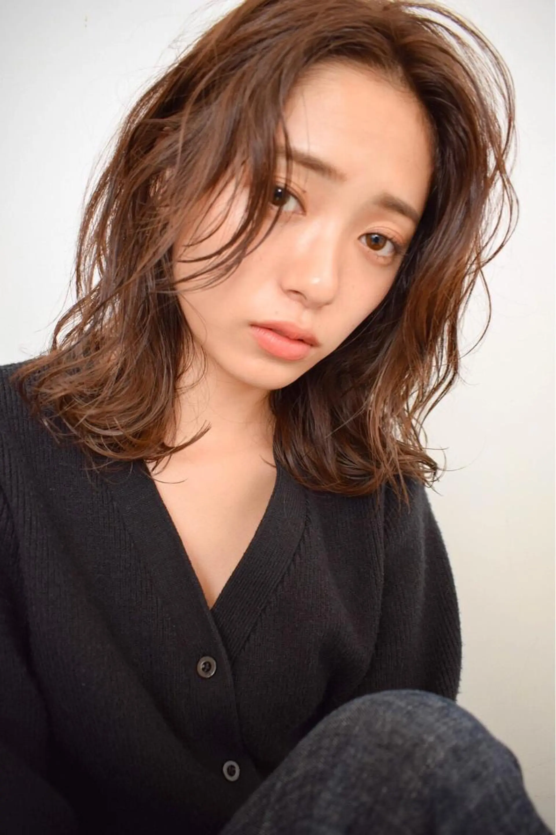 セミロング カラー パーマ ヘアアレンジ MODE K's eau松下仁美のヘアスタイル